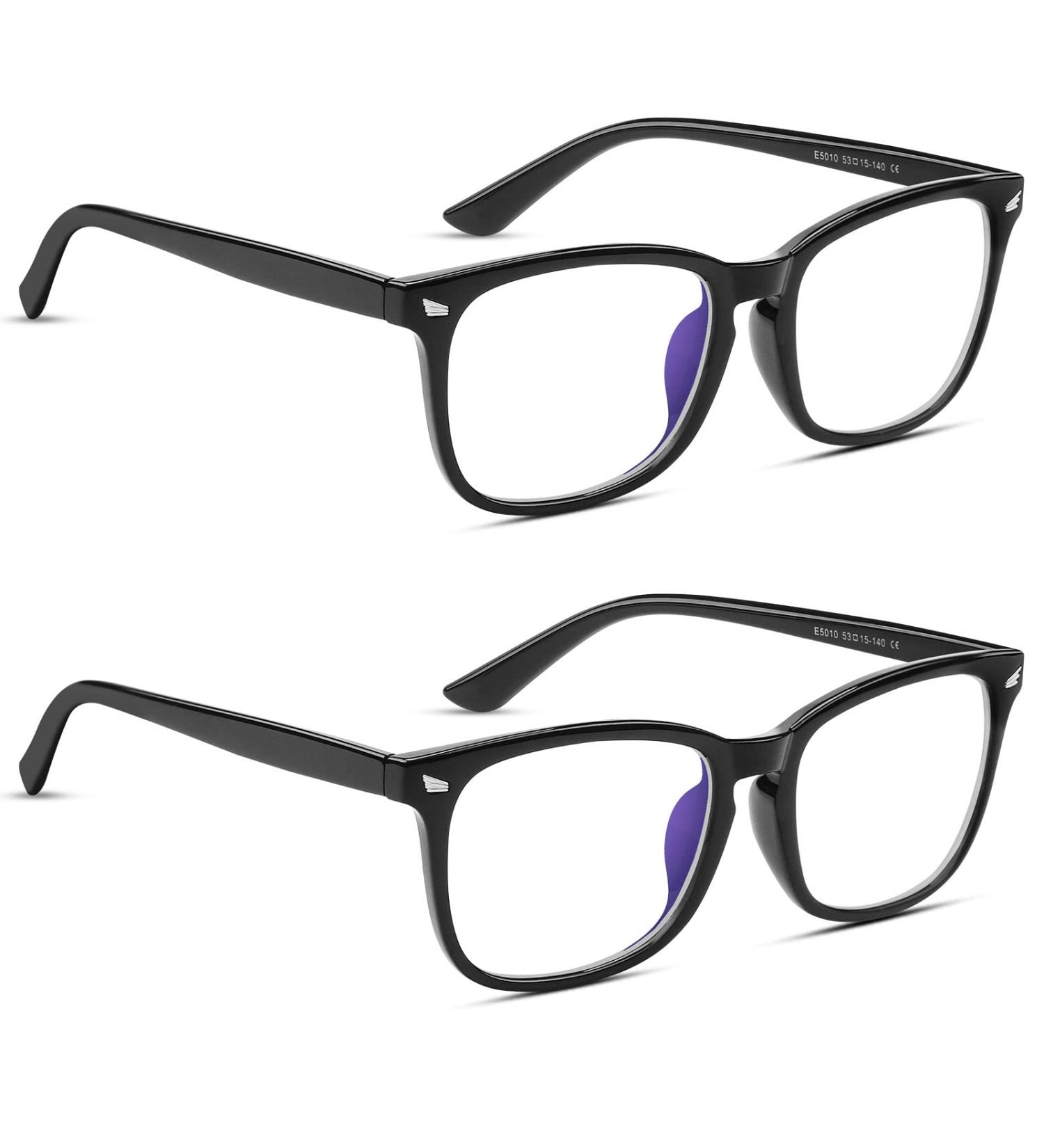 COOLOO Blue Light Blocking Gaming Glasses - Anti Glare, Headache & Eye Strain Relief - Stylish & Lightweight - 11-black+black - Buy Online on GoSupps.com