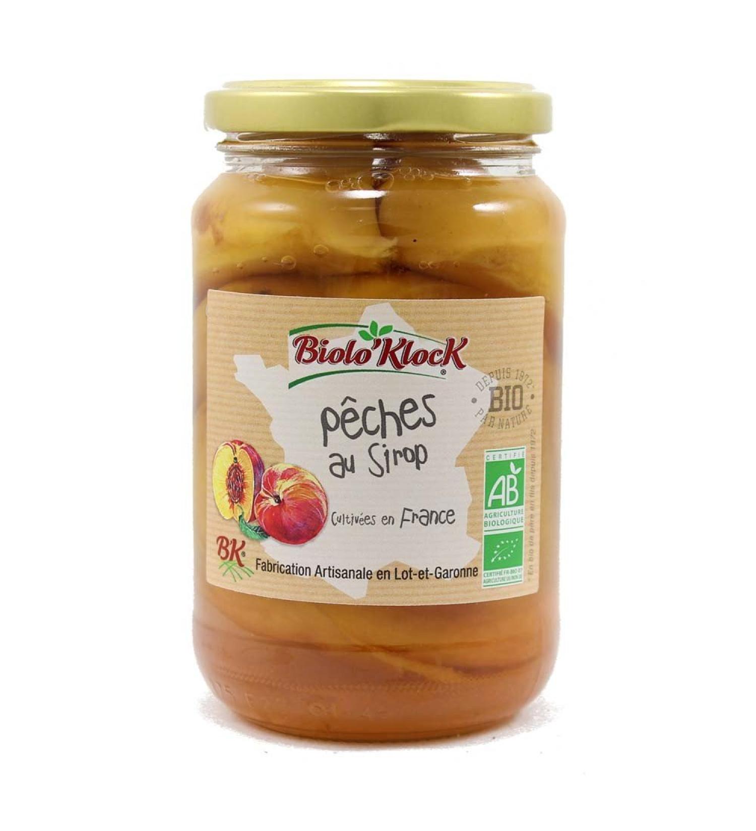 BIOLO'KLOCK Fruits in Peach Syrup French Fruits 350 g