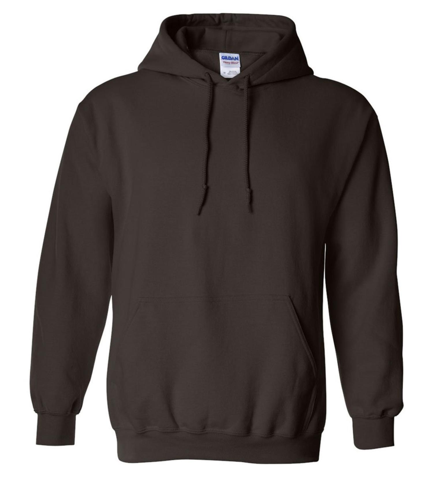 Gildan Men's Hooded Sweatshirt - Large Dark Chocolate - Buy Online on GoSupps.com