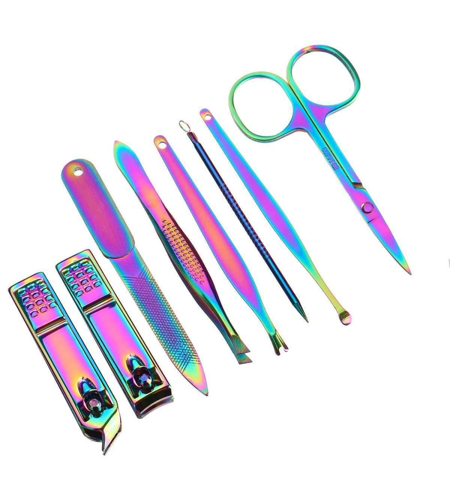 Nail Clippers Set 8/18 pcs Multifunction Stainless Steel Nail Trimming Tool Nail Clippers Set Beauty Scissors Manicure Pedicure Nail Clippers Kit (Color : 8 Pcs) - Buy Online on GoSupps.com