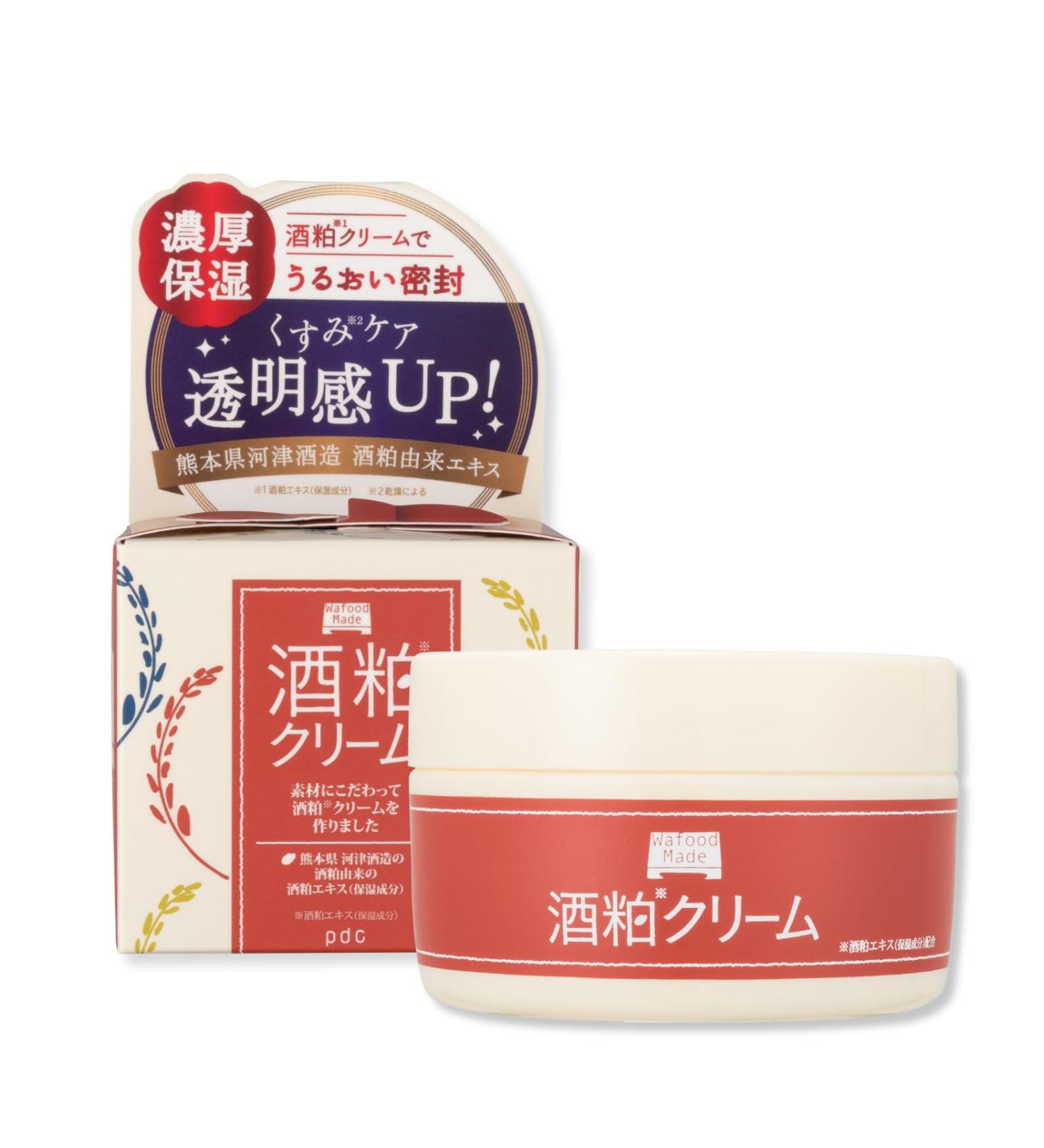 Wafood Made Sake Kasu Facial Cream 55 g Japanese moisturizer with