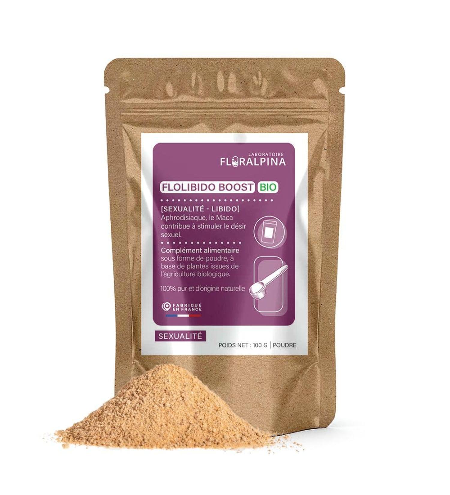 FloLibido Boost Organic Banded Wood - Powerful Natural Aphrodisiac - Immediate Effect for Men and Women - Tribulus Maca Ginseng and Ginger (100g) - Buy Online on GoSupps.com