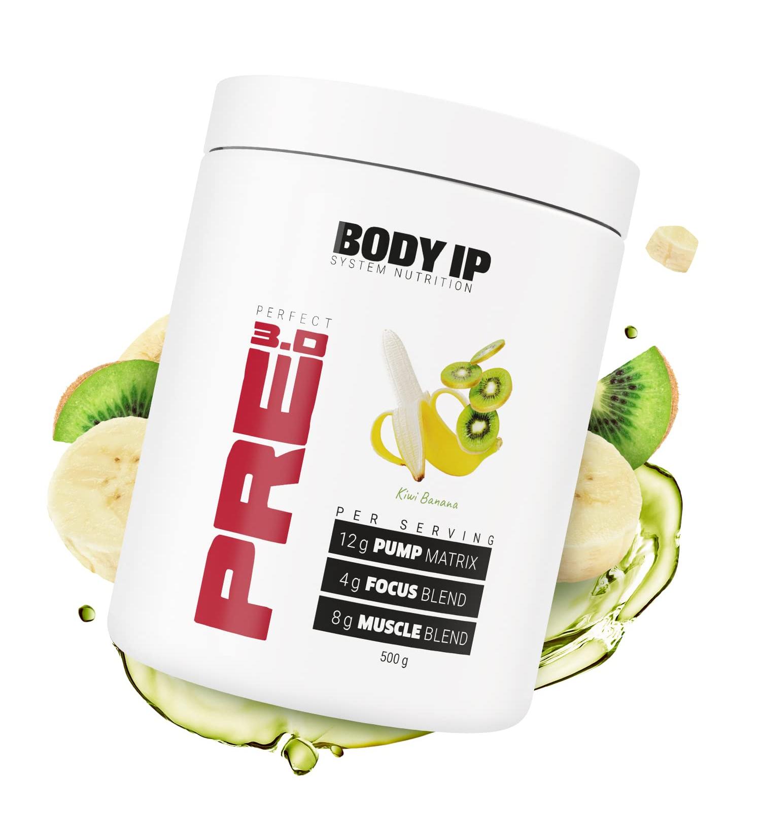Buy Body IP Perfect Pre 3.0 Kiwi Banana - Vegan Pre Workout Shake Pump Booster Lactose-Free Aspartame-Free 20 Portions Made in Germany - International Shipping Available - Buy Online on GoSupps.com