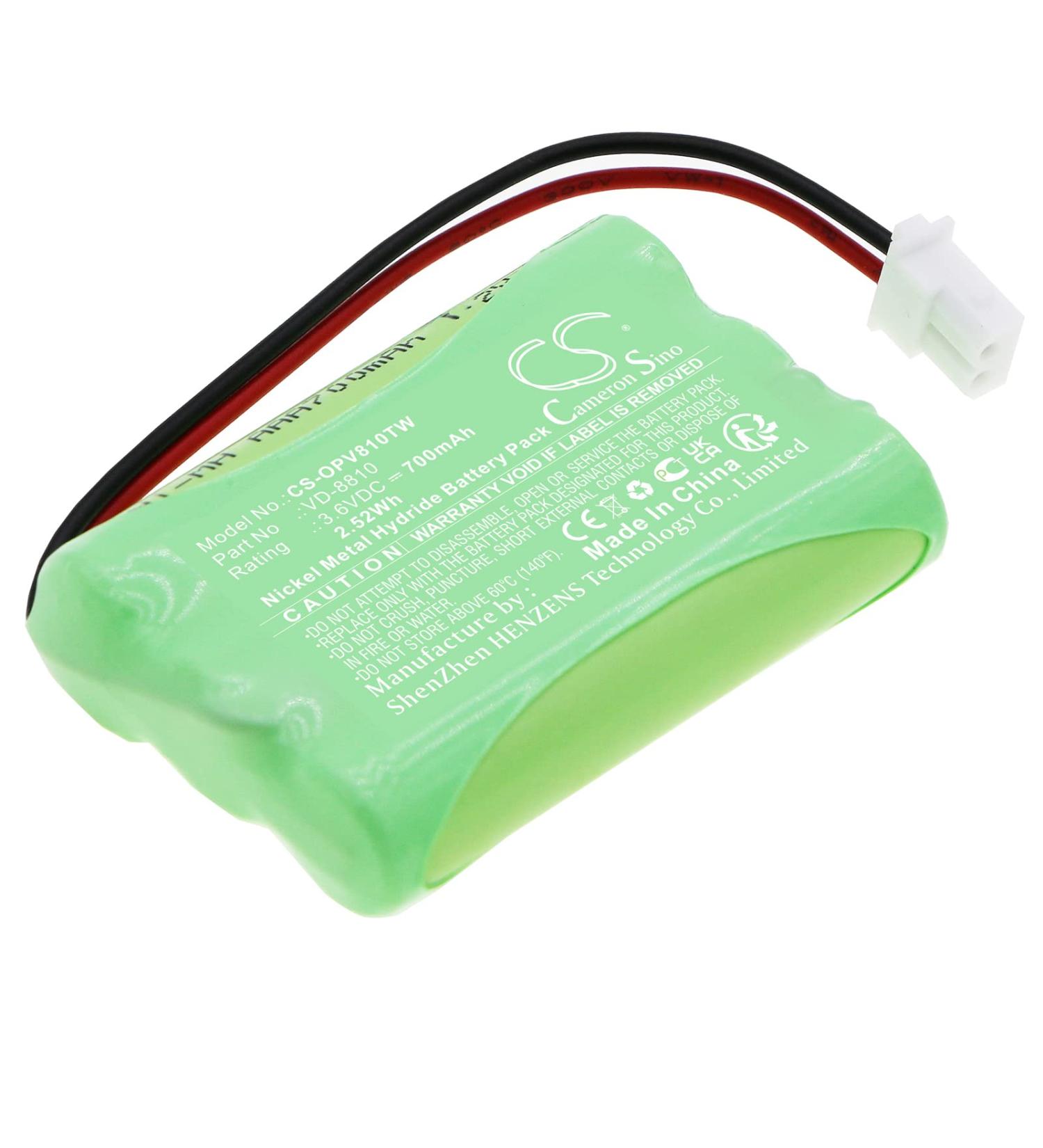 3.6V H-AAAJ3 VD-8810 Battery Replacement for Optex iVision Wireless Two-Way Inter