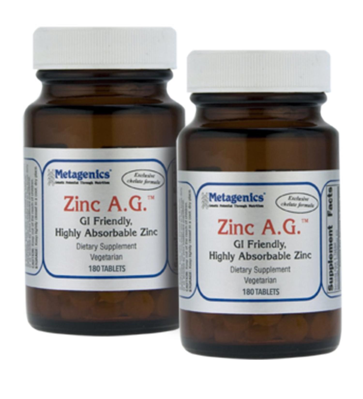 Metagenics Zinc A.G. 180 Tablets - TwinPak