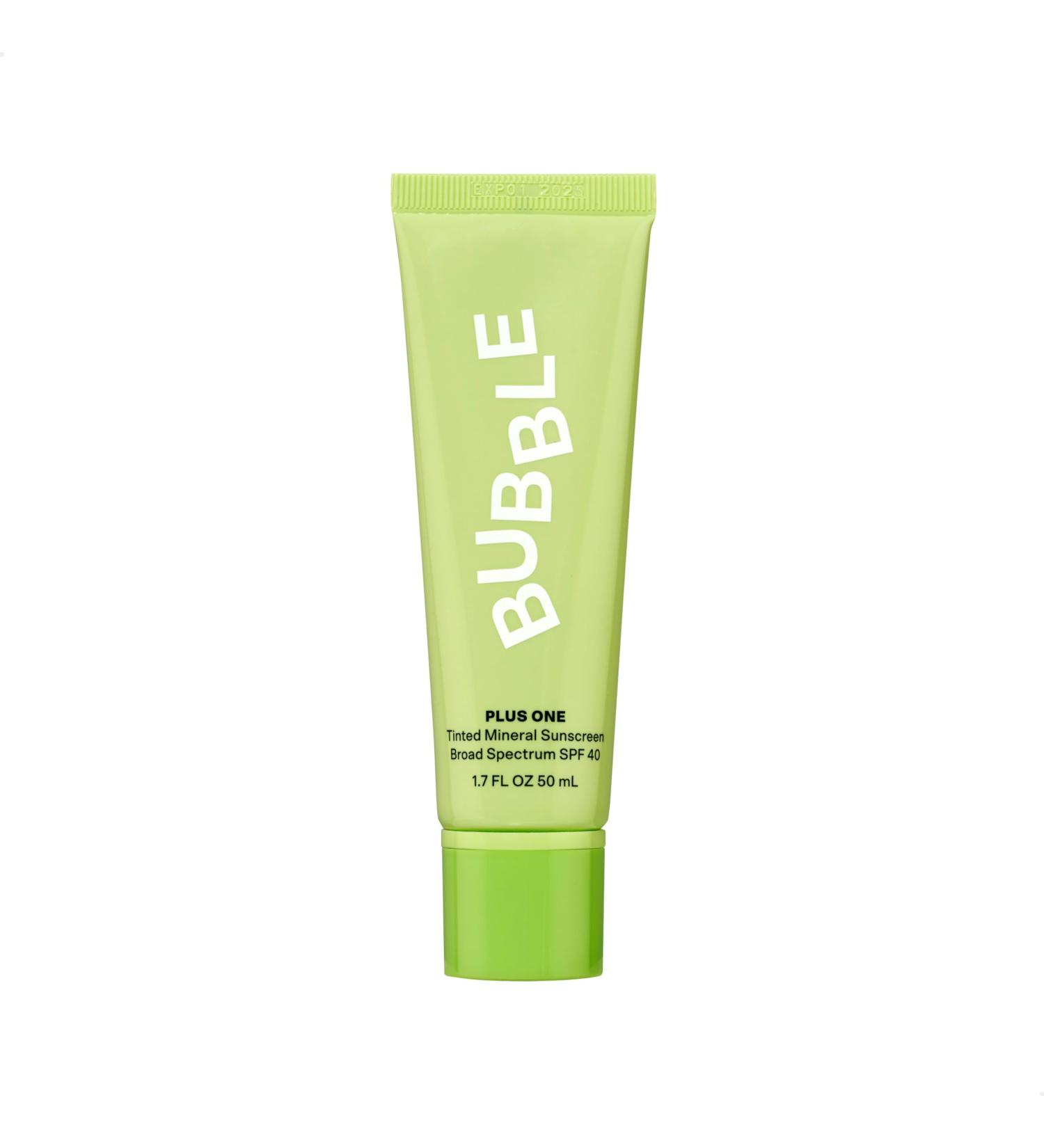 Bubble Skincare Daily Mineral Sunscreen Broad Spectrum SPF 40 - Tinted Sunscreen for Face with Zinc Oxide & Omega 3 Fatty Acids - Hydrating & Blurring Formula Suitable for All Skin Types (50ml) - Buy Online on GoSupps.com