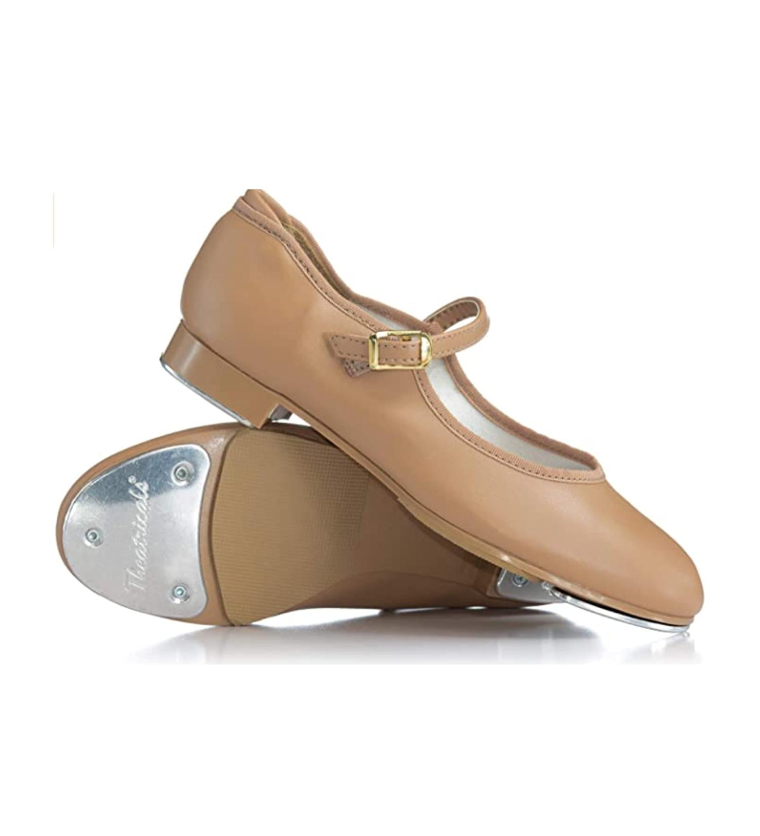 Theatricals Child Slide Buckle Tap Shoes T9200C - Tan | Size 2 Little Kid - Buy Online on GoSupps.com