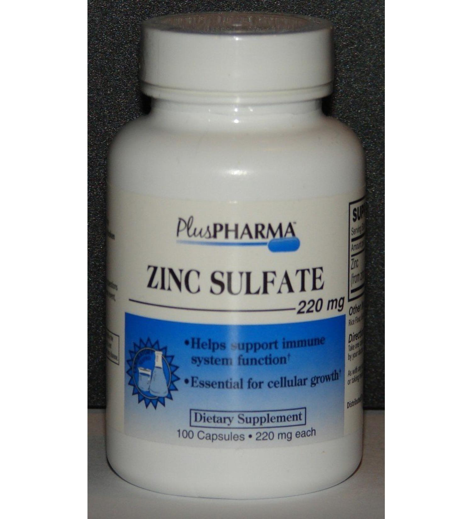 PlusPharma Zinc Sulfate 220mg Capsules