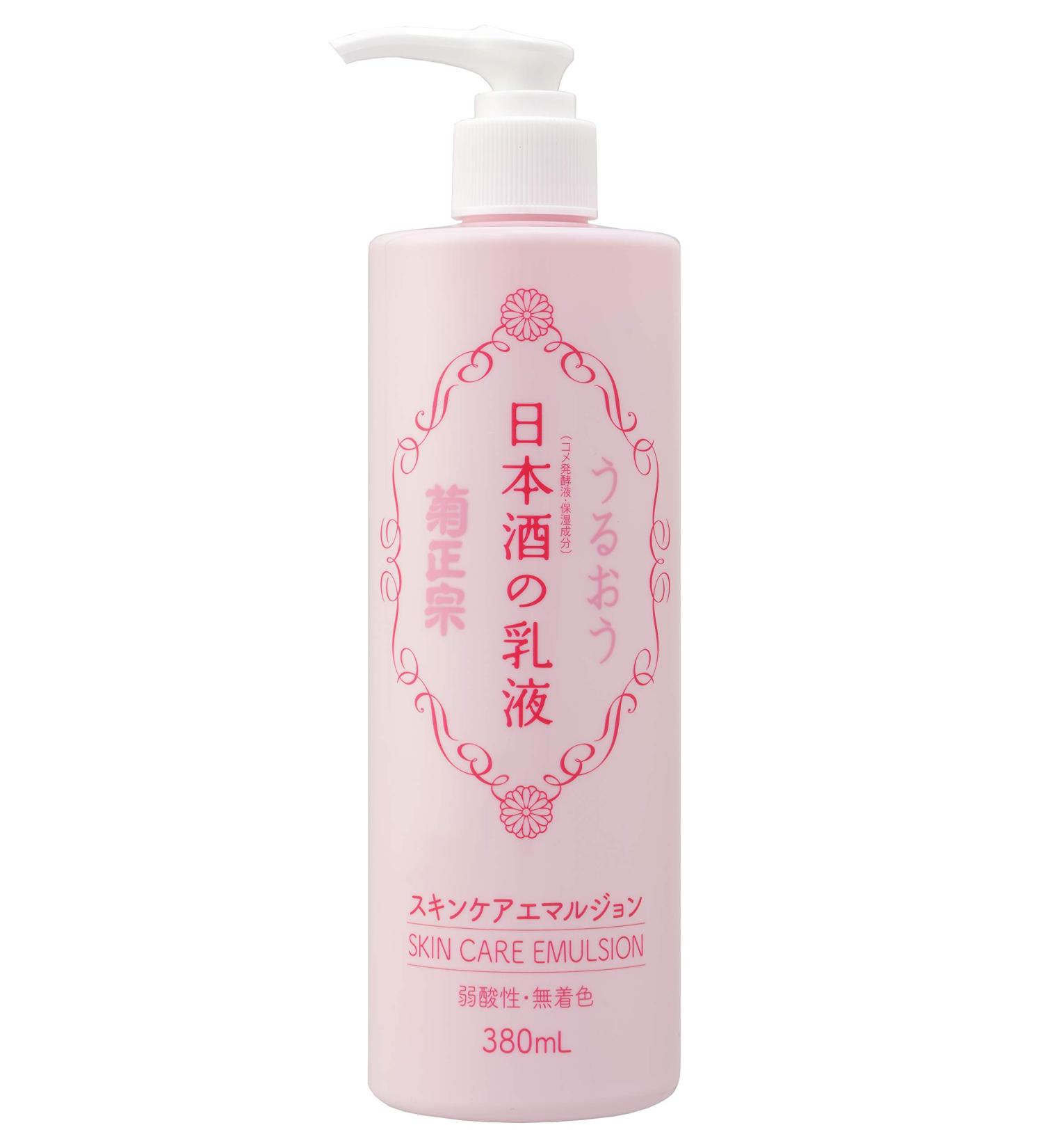  Kikumasamune Kikumasamune Japanese Sake Moisture Emulsion - 380 ml - Moisturizing Face & Body Lotion with Amino Acids and Ceramides - Buy Online on GoSupps.com