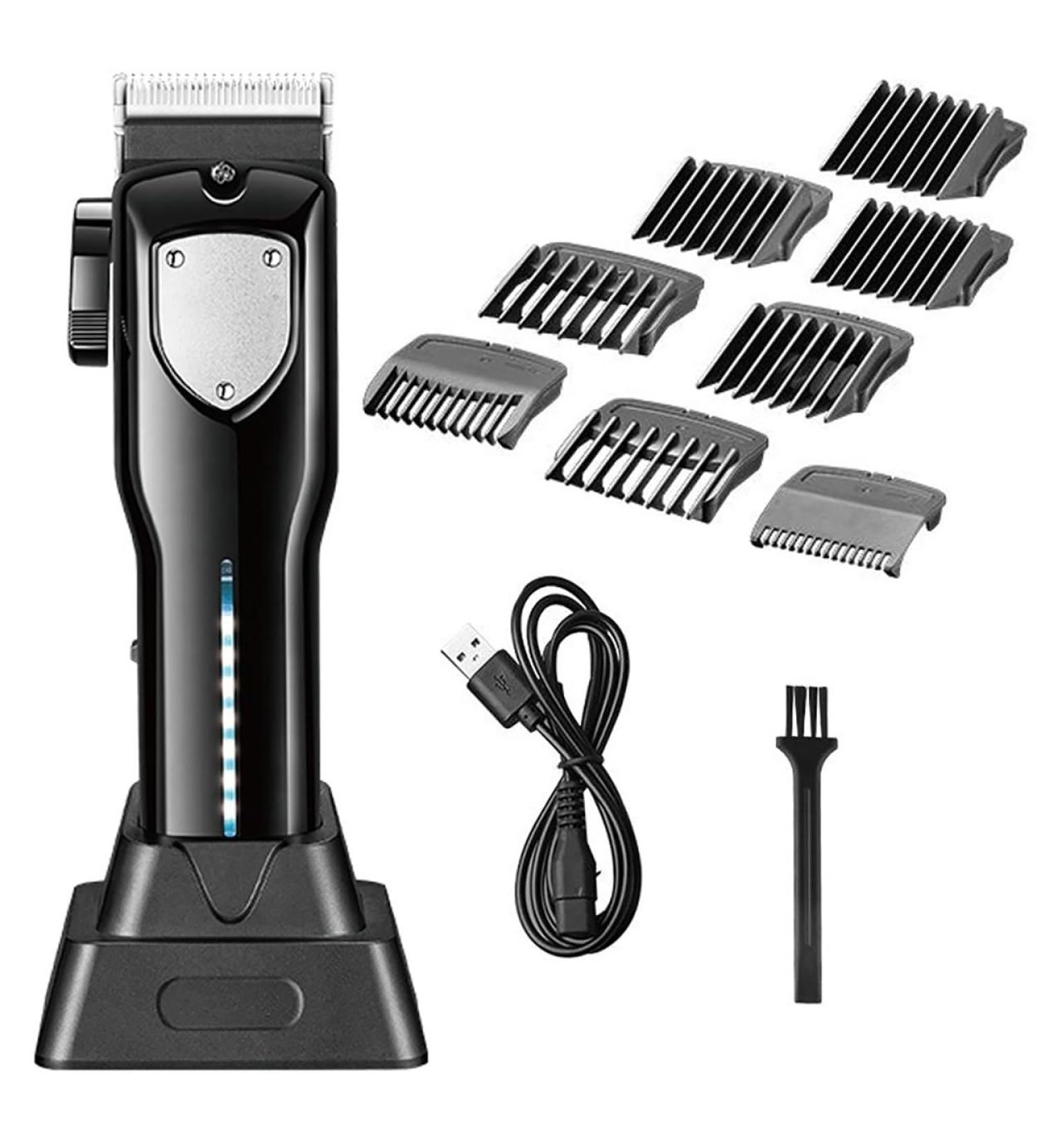Buy Professional USB Rechargeable Hair Clippers | Electric Hair Clipper Set for Men - Barber Shop Quality Trimmer - Buy Online on GoSupps.com