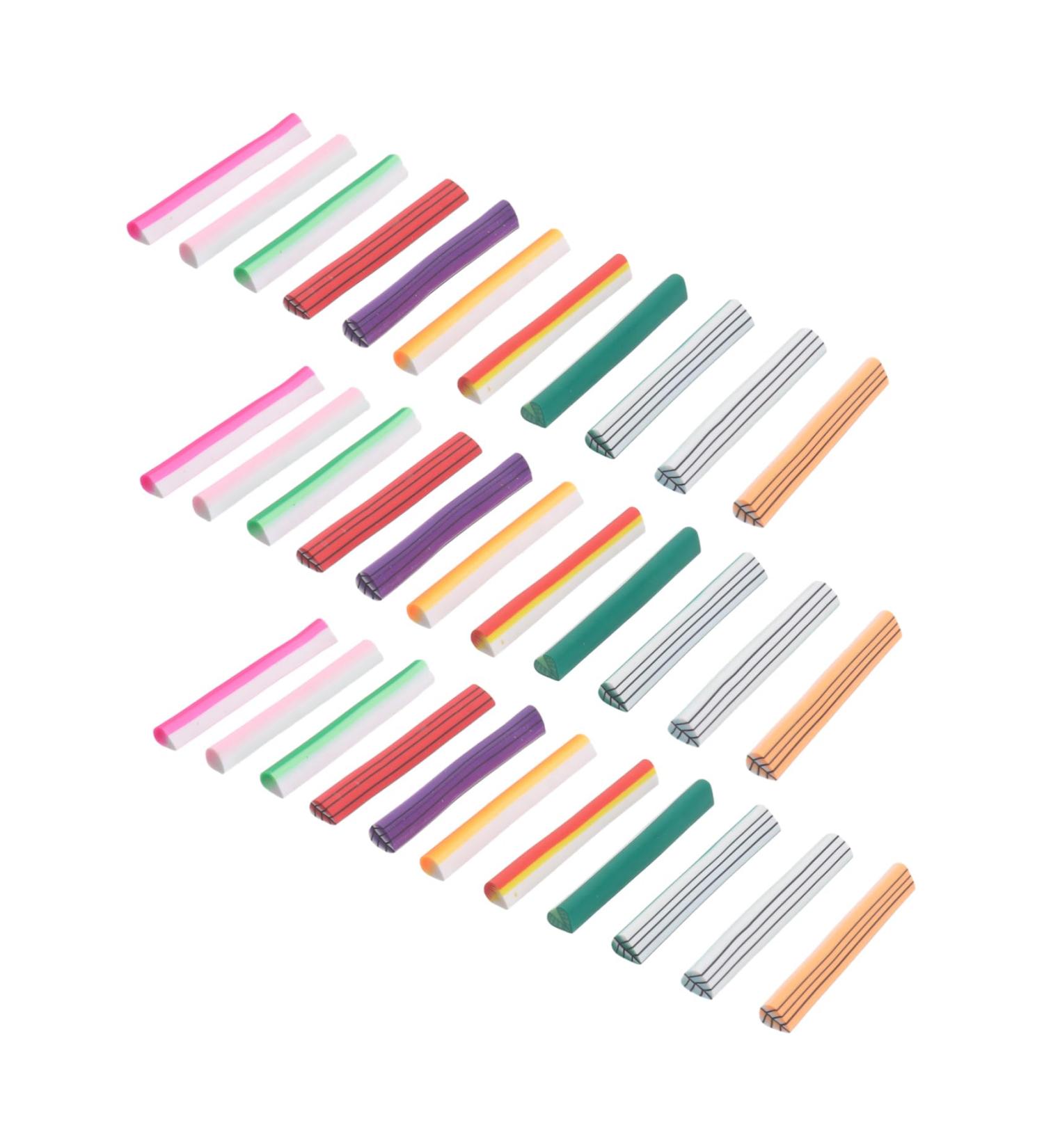 Housoutil 50pcs Nail Art Manicure Canes Sticks Rod Diy Nail Art 3d Nail Sticker Canes Sticks Materiales Para U as Nail Stickers Claycanes Nail Art Stickers Nail Jewelry Fruit Accessories medium As Shown - Buy Online on GoSupps.com
