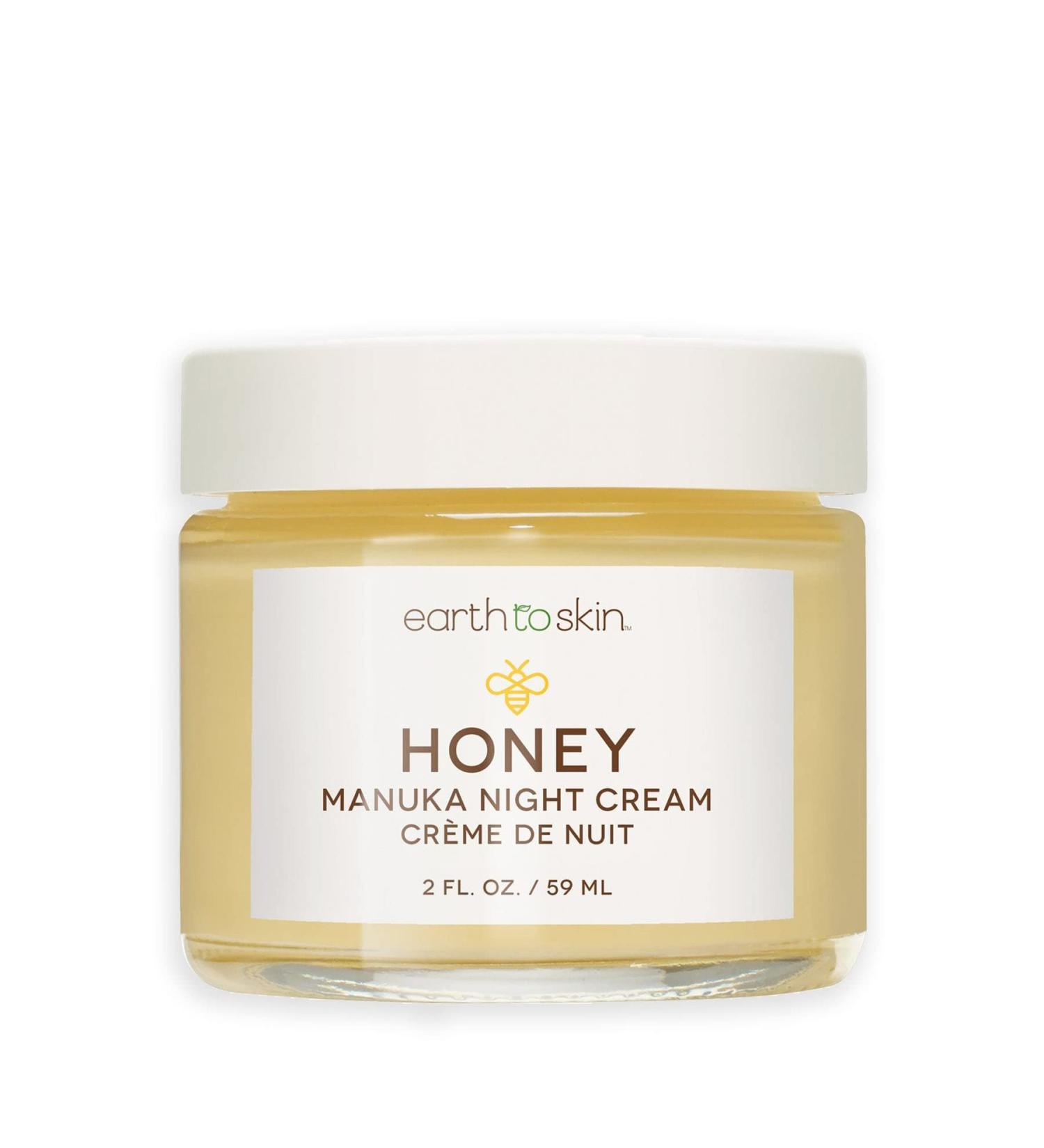 Earth To Skin Honey Manuka Calming Night Cream | Shea Butter & Vitamins | All Skin Types | 2 Fl Oz - Buy Online on GoSupps.com