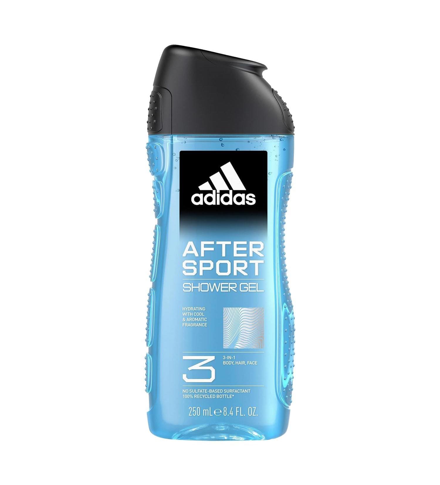 adidas Adidas Men 6-Pack 3-in-1 Shower Gels for Body Hair and Face - After Sports - 250ml
