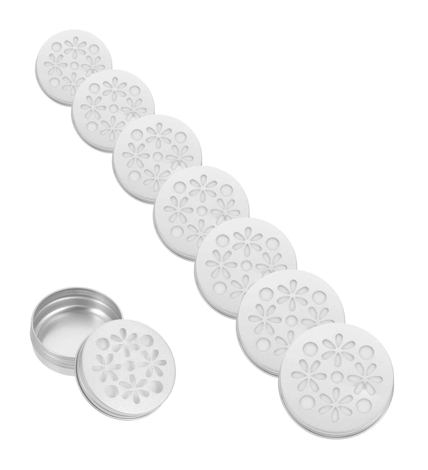 Frcolor Aluminum Candy & Diffuser Box - 10 Pack | 2.6x6.8cm Silver Aluminum Container with Lid for Truffle Oil & Candle Doses - Buy Online on GoSupps.com