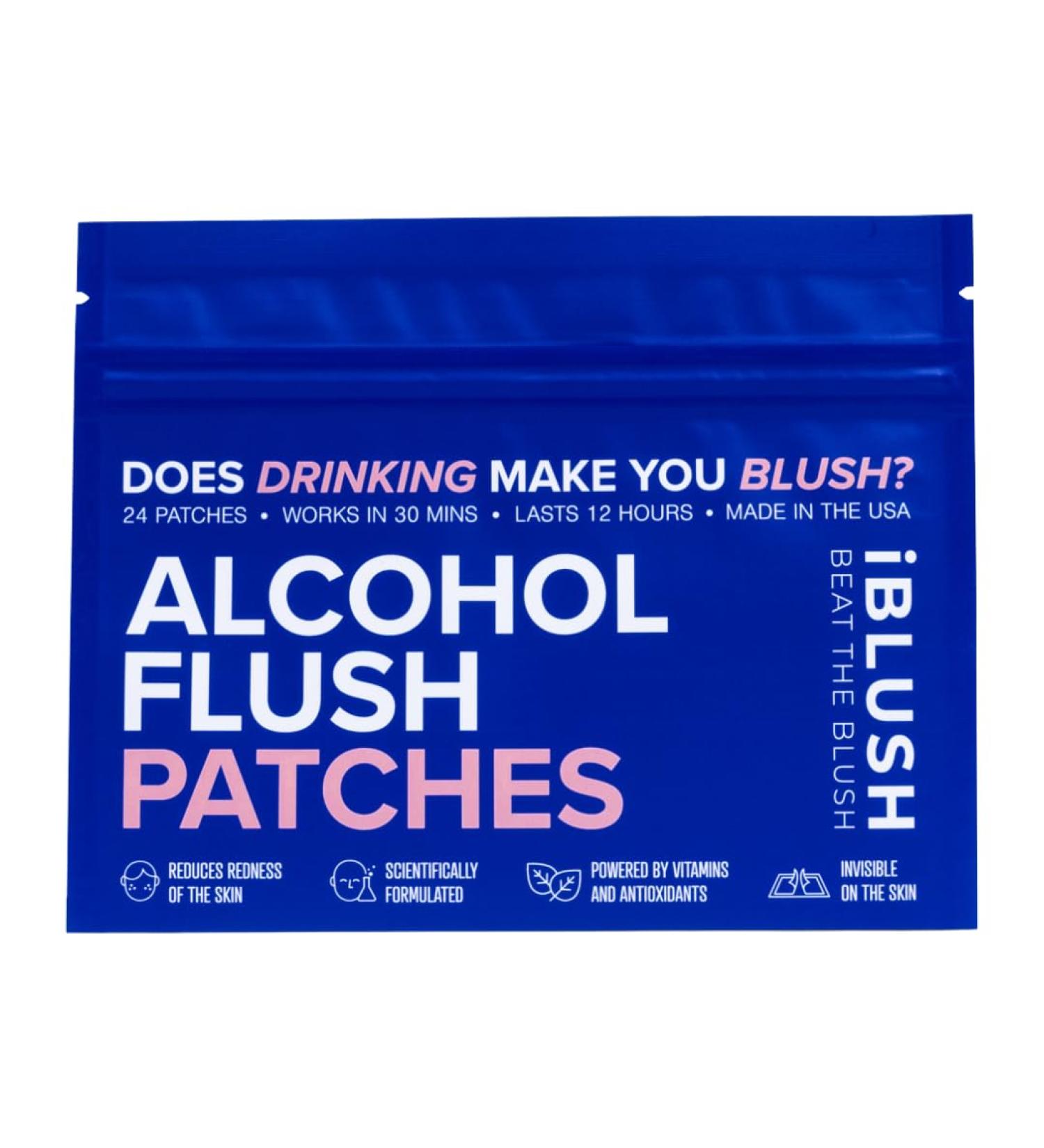Alcohol Flush Patches Discreet Easy-to-Wear Support for Redness & Drinking Discomfort | Non-Ingestible Option for Asian Glow & Alcohol Sensitivity | 24 Patches 24 Count (Pack of 1) - Buy Online on GoSupps.com