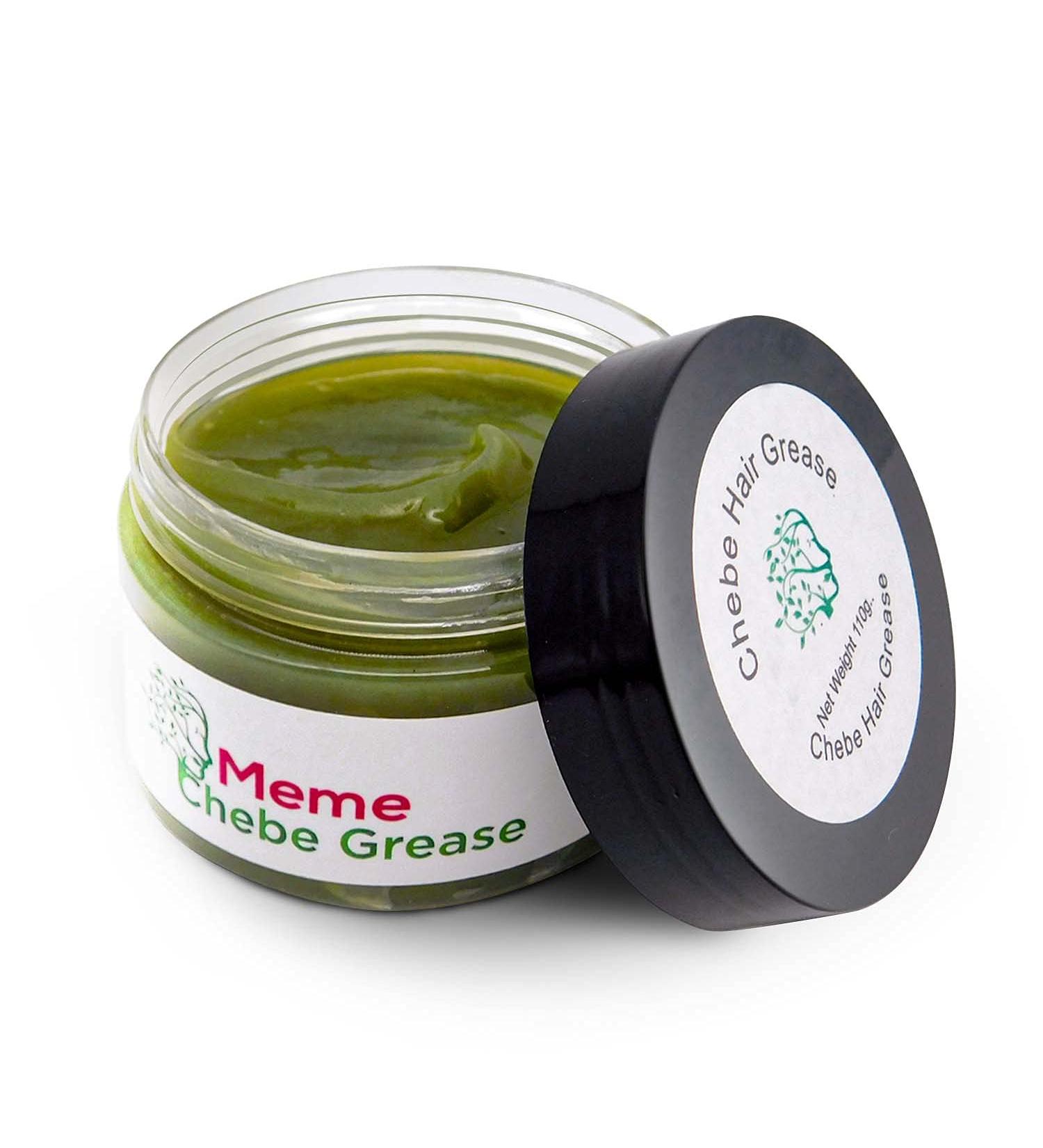 MEME Hair Grease for Growth & Shine - Hydrating Pomade Mask with Chebe Powder & Karkar Oil for Curly Hair - 4 fl oz (Pack of 1 - Buy Online on GoSupps.com
