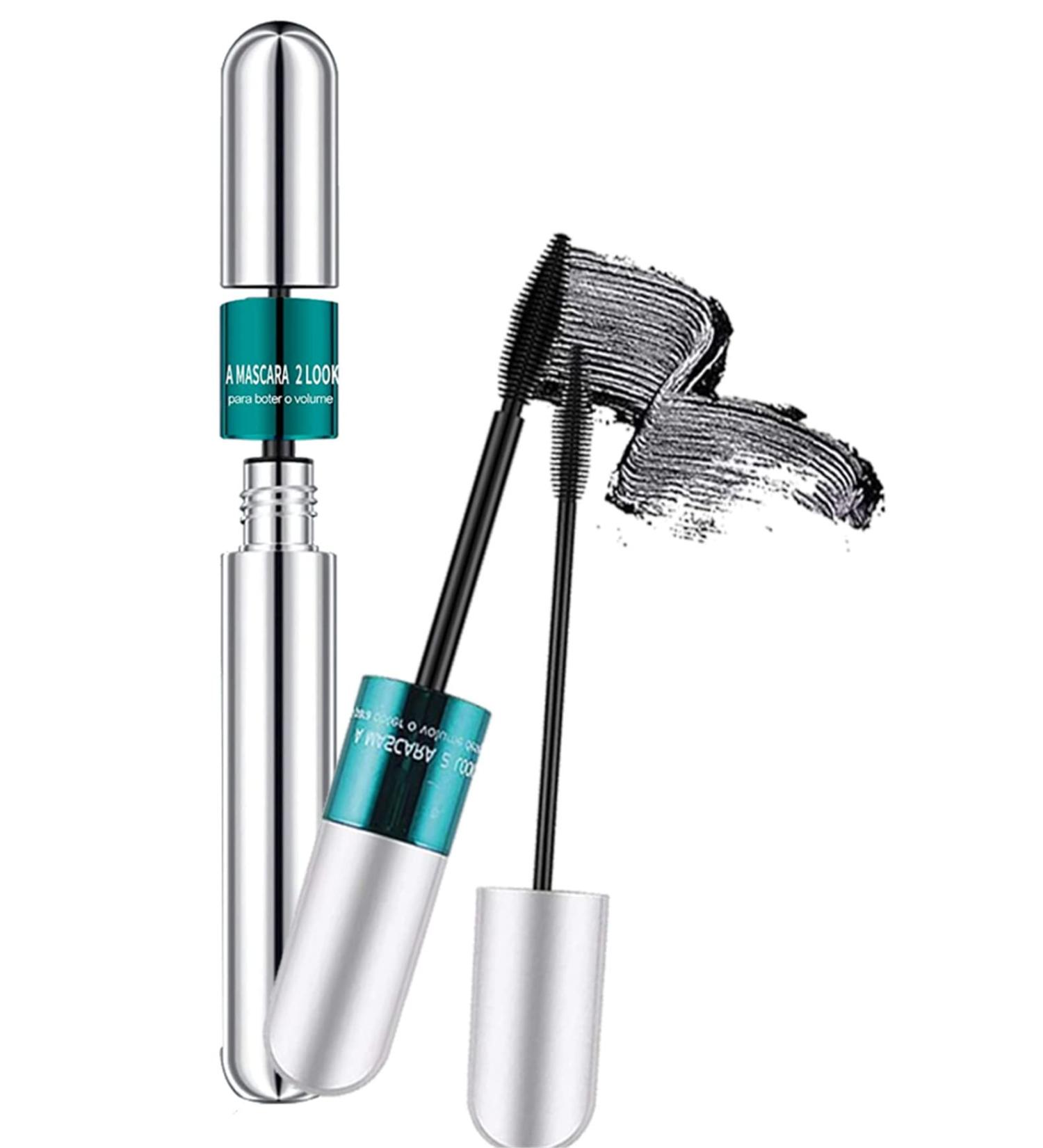 4d Silk Fiber Lash Mascara 2 in 1 Mascara for Natural Lengthening and Thickening Effect Extension Fiber Waterproof Mascara Volume Fast Dry Thick (1pcs) - Buy Online on GoSupps.com