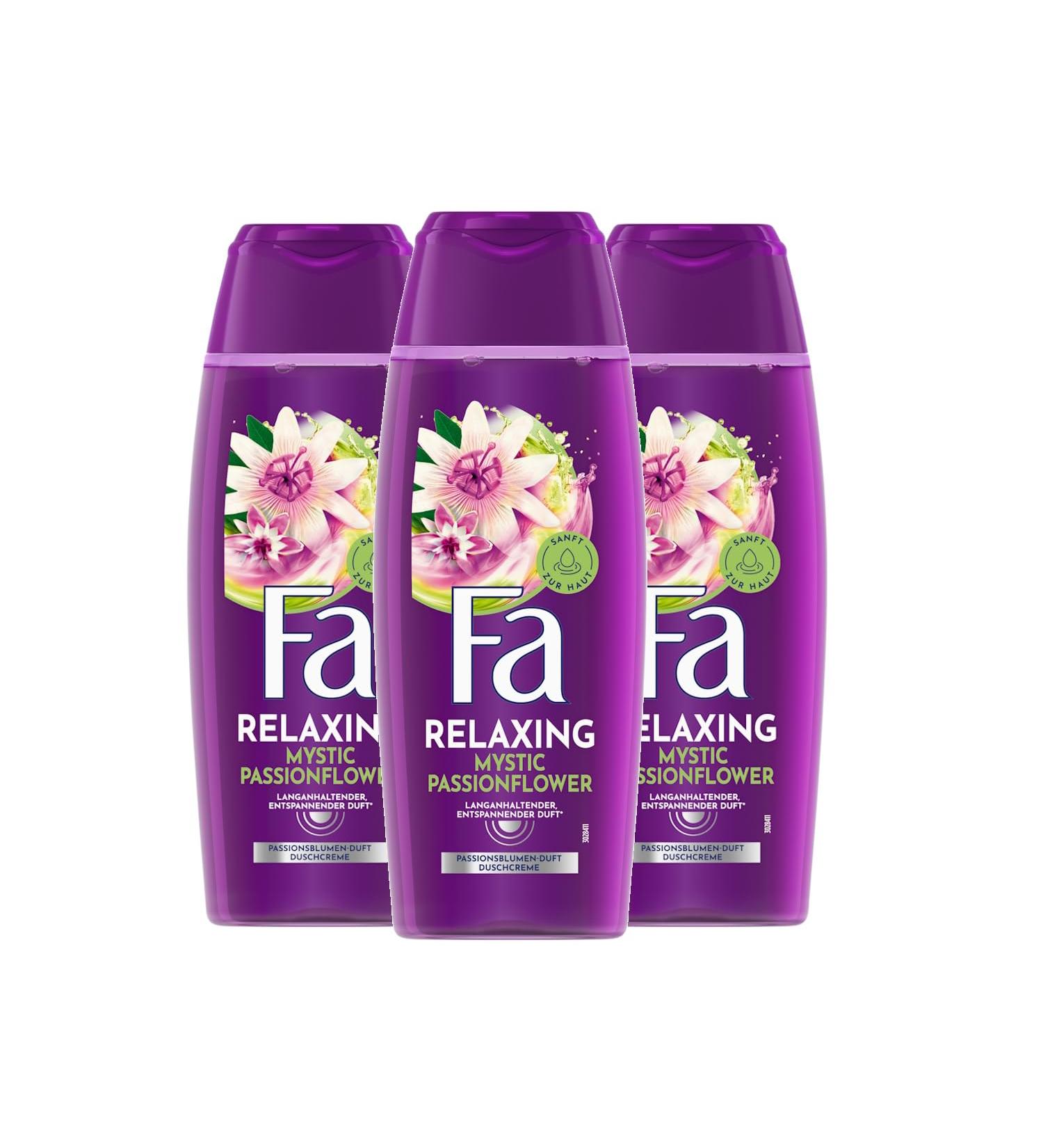 handle Fa Mystic Moments nourishing shower gel with the noble enchanting scent of passion flowers 3 x 250 ml - Buy Online on GoSupps.com