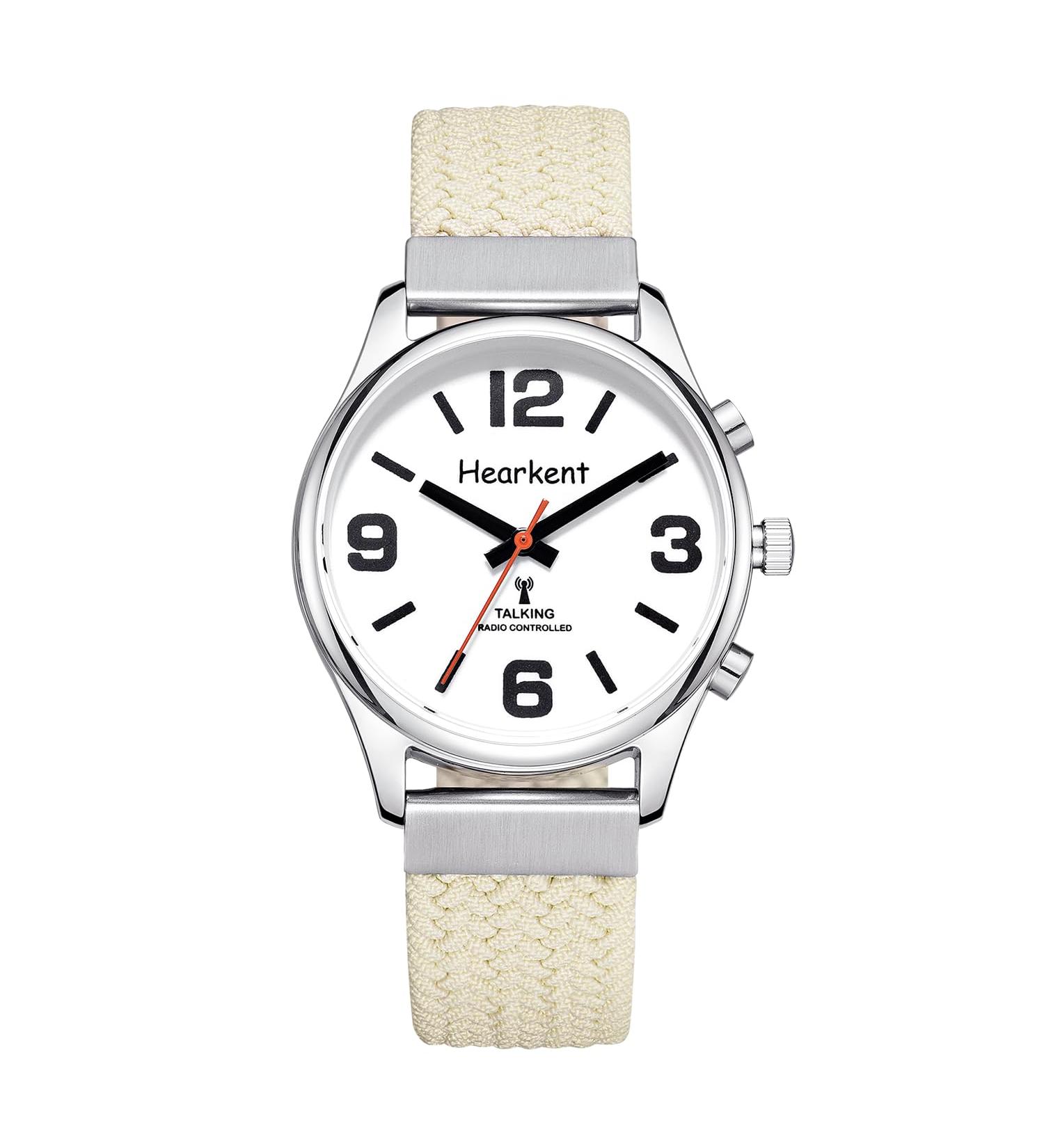 HORKENT German-Speaking Clock for Visually Impaired & Seniors - Large Digits Nylon Beige - Buy Online on GoSupps.com