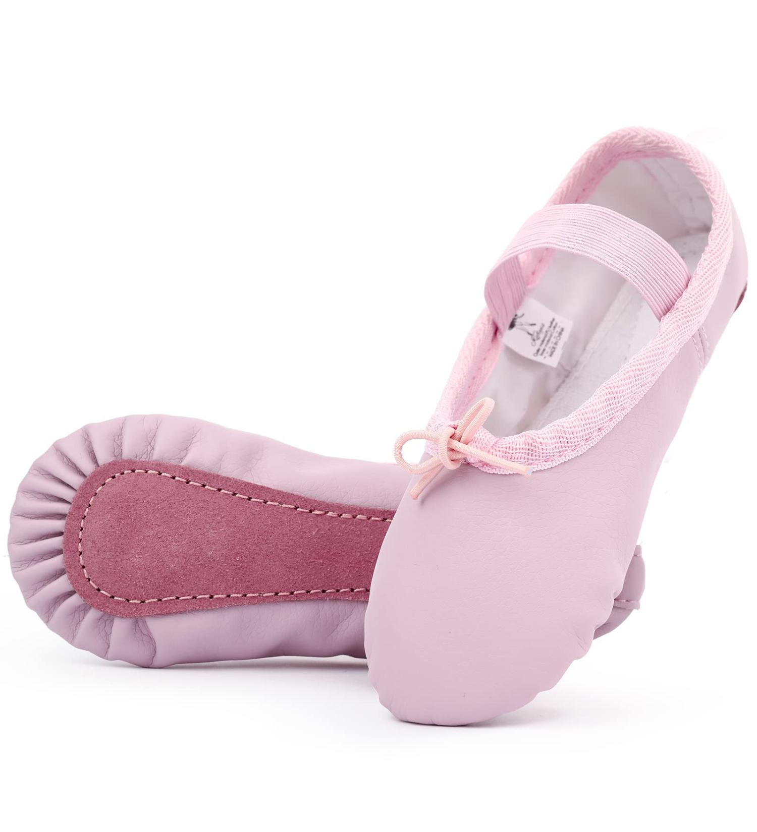 Kefiyis Pink Leather Ballet Shoes for Girls & Women - Perfect Dance Slippers (34 EU) - Buy Online on GoSupps.com