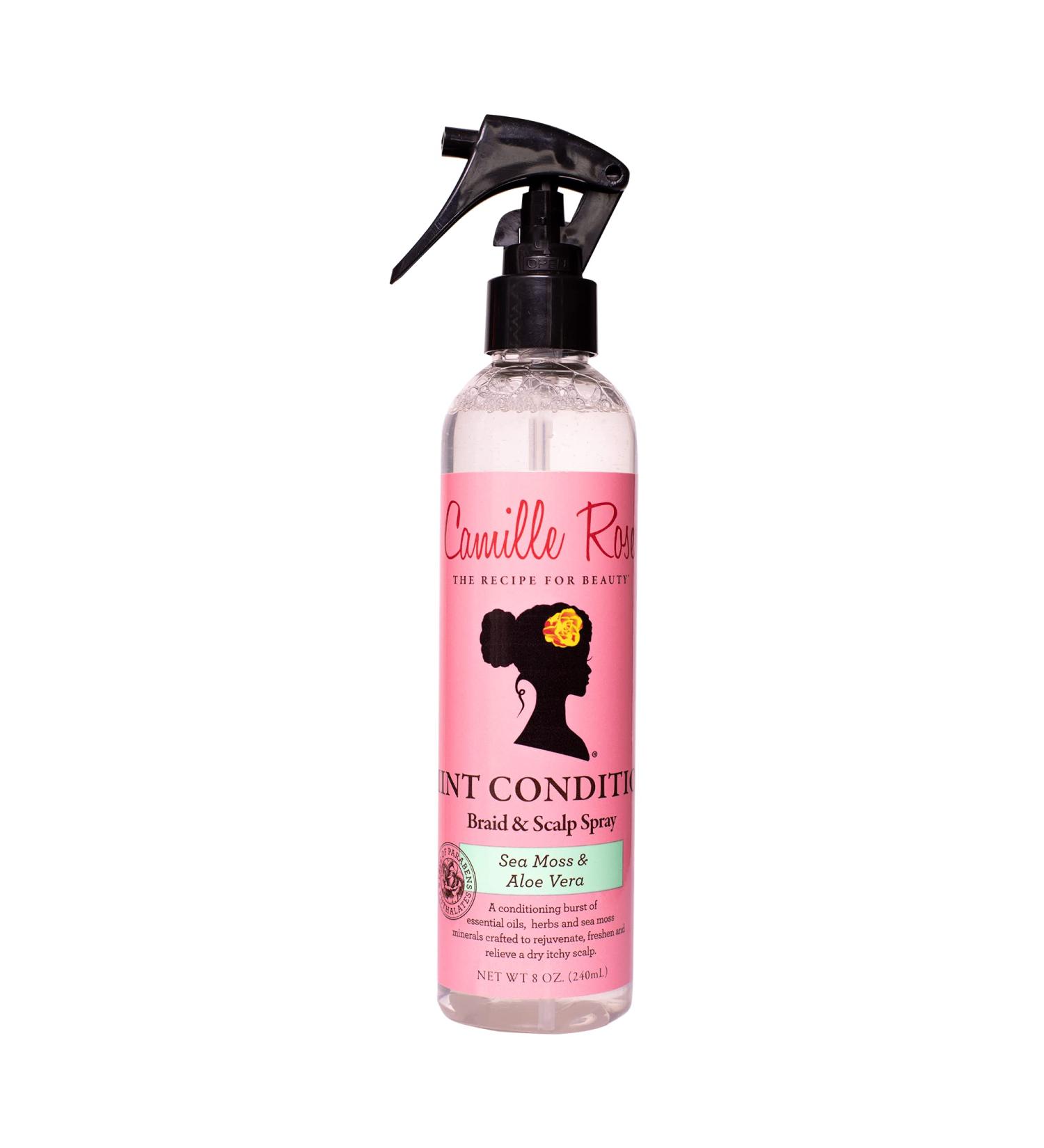 Camille Rose Mint Condition Braid + Scalp Spray - Hydrate & Relieve Dry Itchy Scalp with Aloe Vera & Sea Moss | International Shipping Available - Buy Online on GoSupps.com