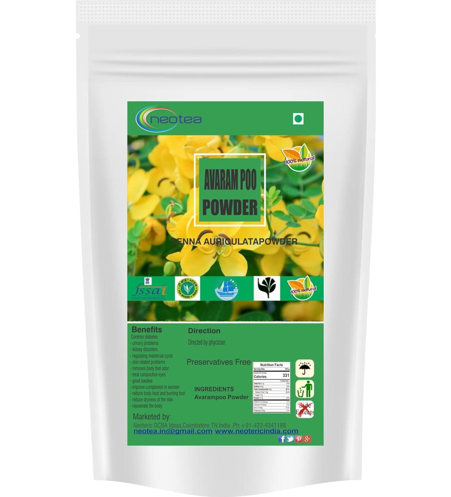Mesliz Avarampoo Powder | Tarwar Tangedi Senna Auriculata | 300 GM | - Buy Online on GoSupps.com