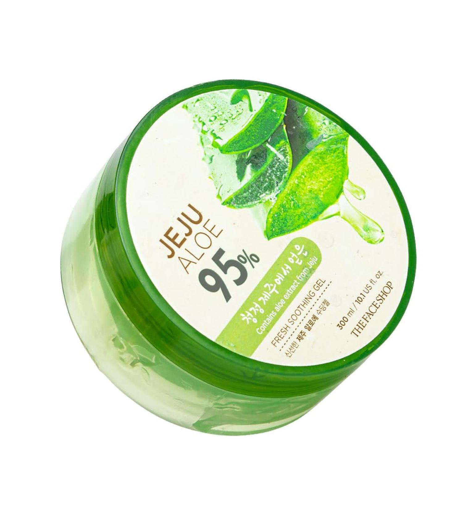  The Face Shop The Face Shop Jeju Aloe Fresh Soothing Gel 300ml Aloe 99% - Buy Online on GoSupps.com