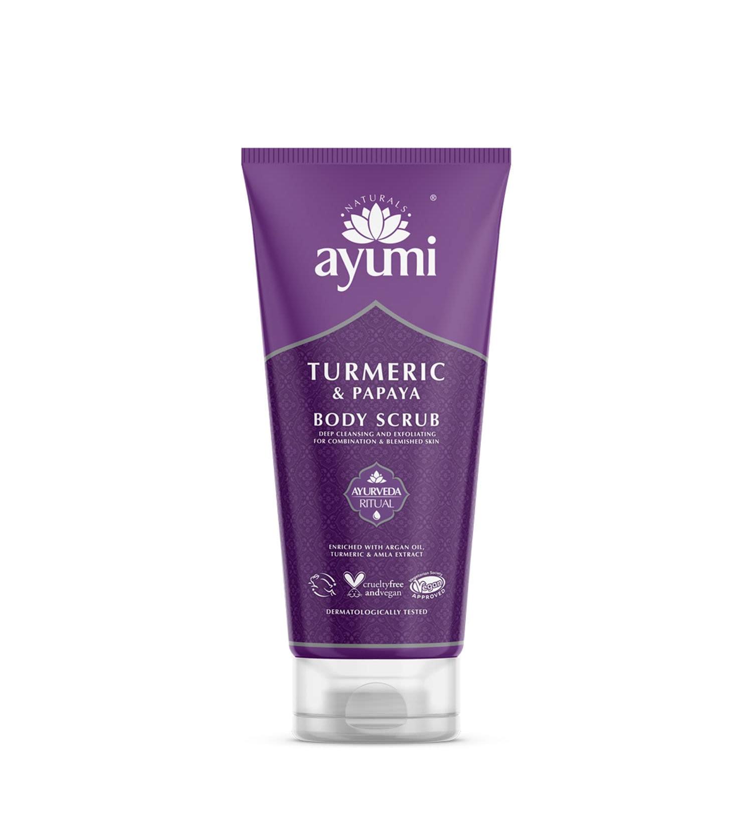 Ayumi Turmeric & Bergamot Body Scrub - Vegan Cruelty-Free 200ml | International Shipping - Buy Online on GoSupps.com