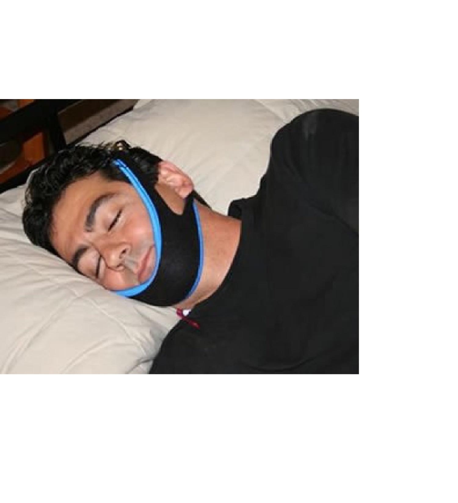 Premium Snoring Chin Strap - Anti-Snoring Adjustable Sleeping Device - Supports Tooth Mouth Jaw Head Neck Pain - Stop Snoring Chin Strap