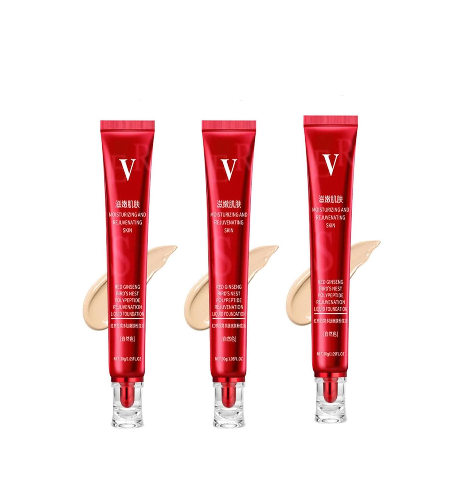 Red Ginseng and Bird's Nest Peptide Skin Nourishing Foundation - Red Ginseng Bird's Nest Concealer Liquid Foundation Red Ginseng Bird's Nest Blemish Liquid Foundation - Buy Online on GoSupps.com