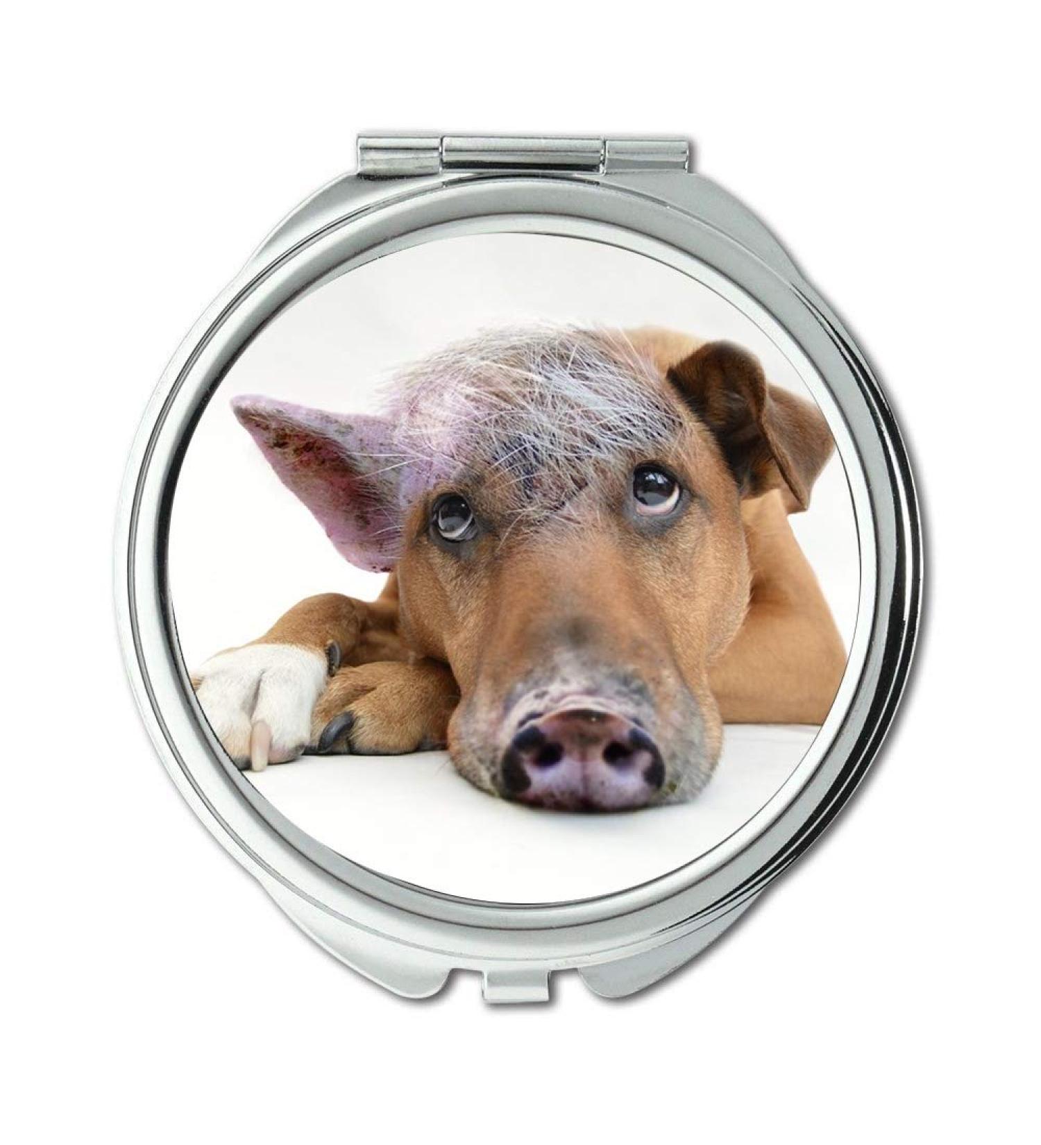 YENDOSTEEN Mirror Travel Mirror Inner Pig Dog Dog Pig Composing Pocket Mirror portable mirror - Buy Online on GoSupps.com