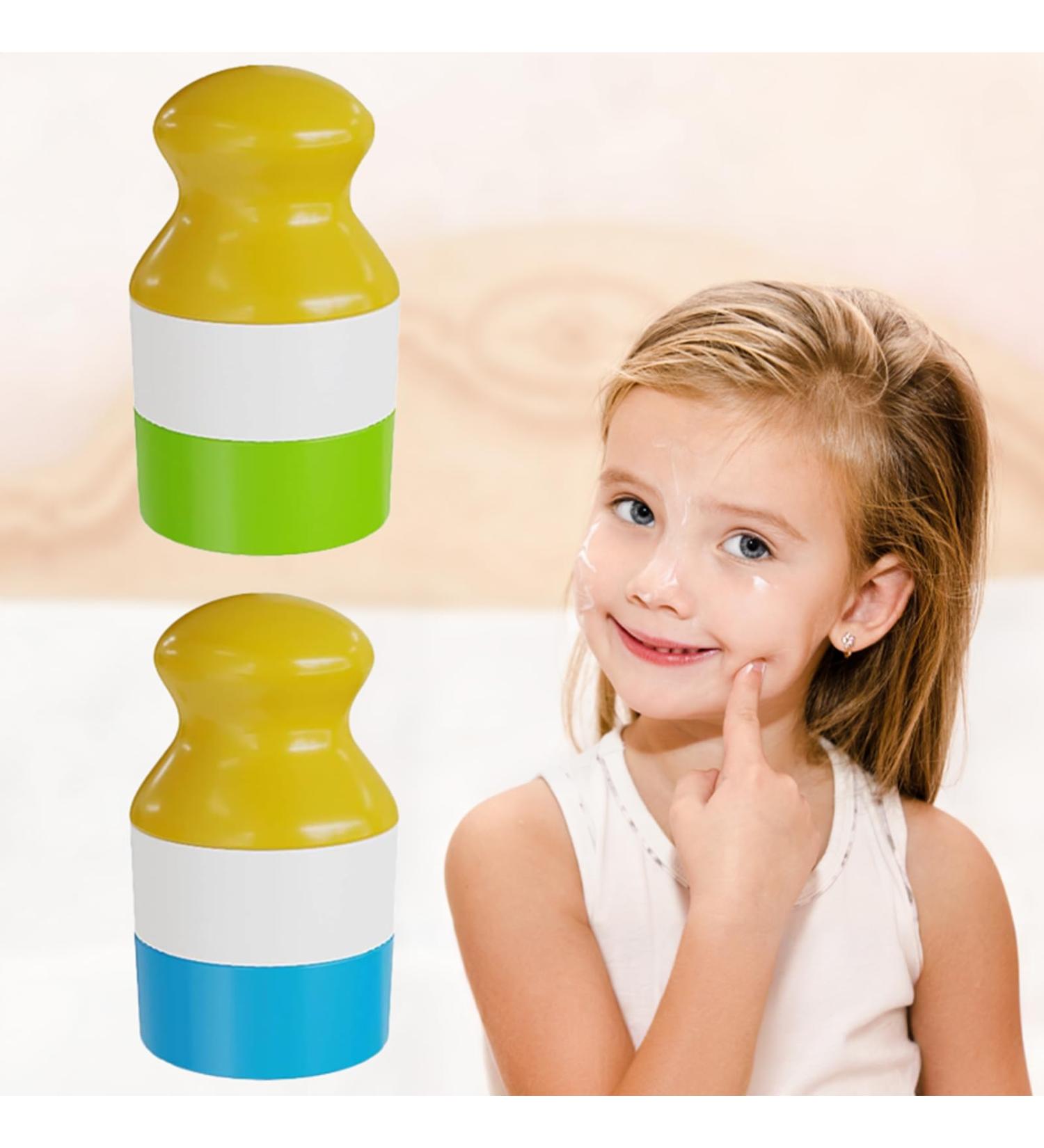 2Pcs Sunscreen Applicator Refillable Roll On Sunscreen Applicator sunscreen applicator for kids and Adults Travel Bottle Sunscreen Roller Applicator Replaceable for Sunscreen Applicator (Green+Blue) - Buy Online on GoSupps.com
