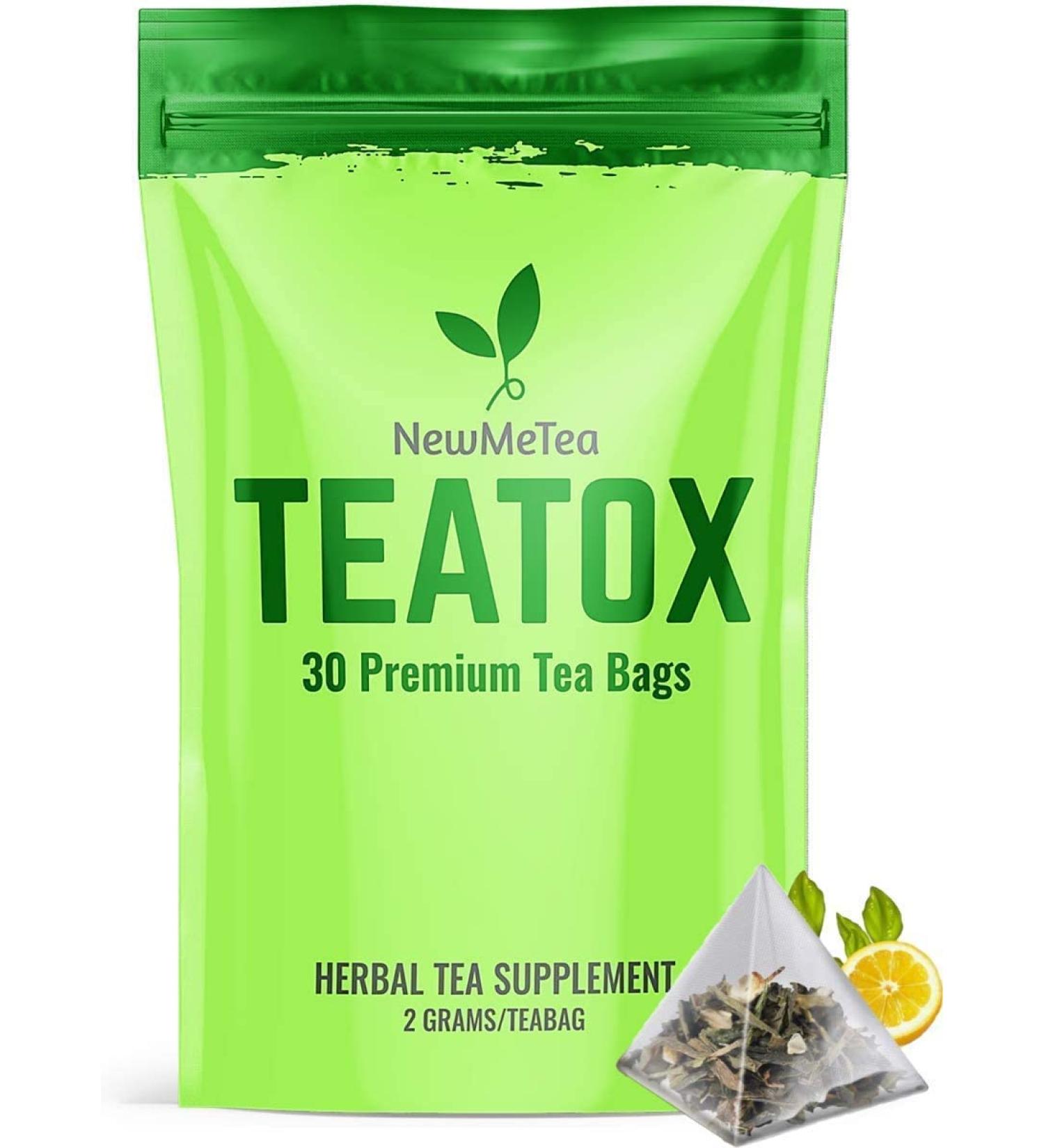 30 Day Detox Tea for Men & Women - All-Natural Herbal Teatox for Energy Digestion & Immune Support | Keto Vegan Non-GMO - Buy Online on GoSupps.com