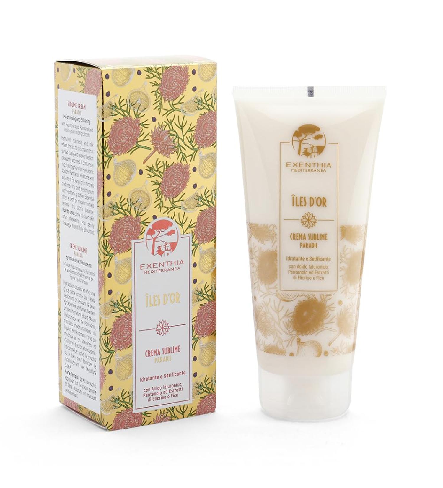 Oficine Cleman - Iles D'Or Sublime Paradis Cream 200ml with Hyaluronic Acid Panthenol and Helichrysum and Fig Extracts - Buy Online on GoSupps.com