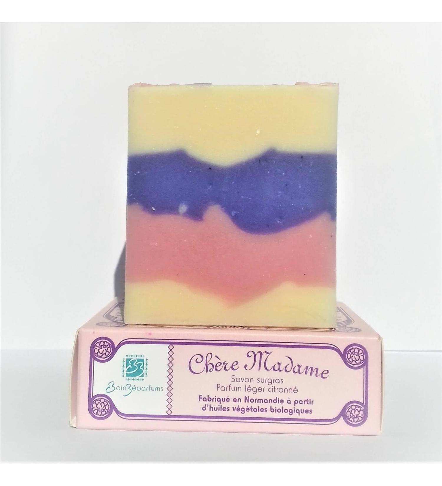  BAINZ PARFUMS Natural soap surgras "Dear Madame" - floral lemon fragrance-100g - Buy Online on GoSupps.com