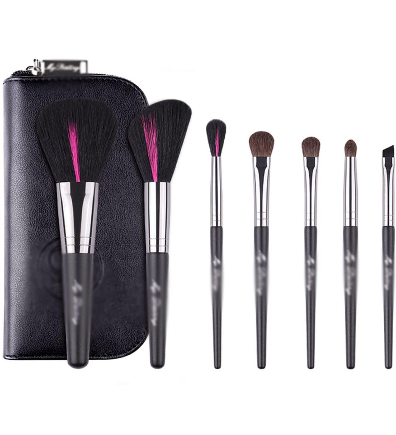 Buy A Touch Of Red Series Makeup Brush Set - 7 Essential Brushes for Beginners | International Shipping - Buy Online on GoSupps.com
