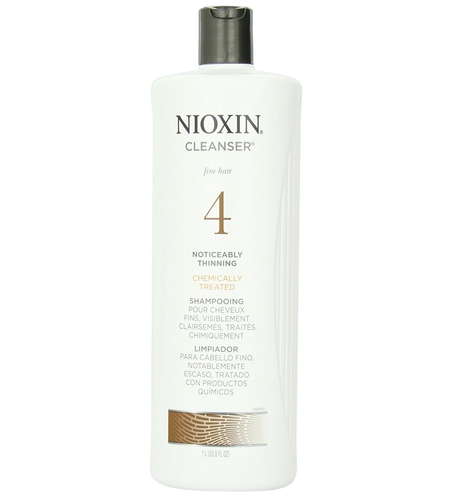 Nioxin Scalp Therapy System 4 (Fine/Treated/Noticeably Thin) Shampooing 2-Pack 2 Pack (Shampooing 33.8 Oz)