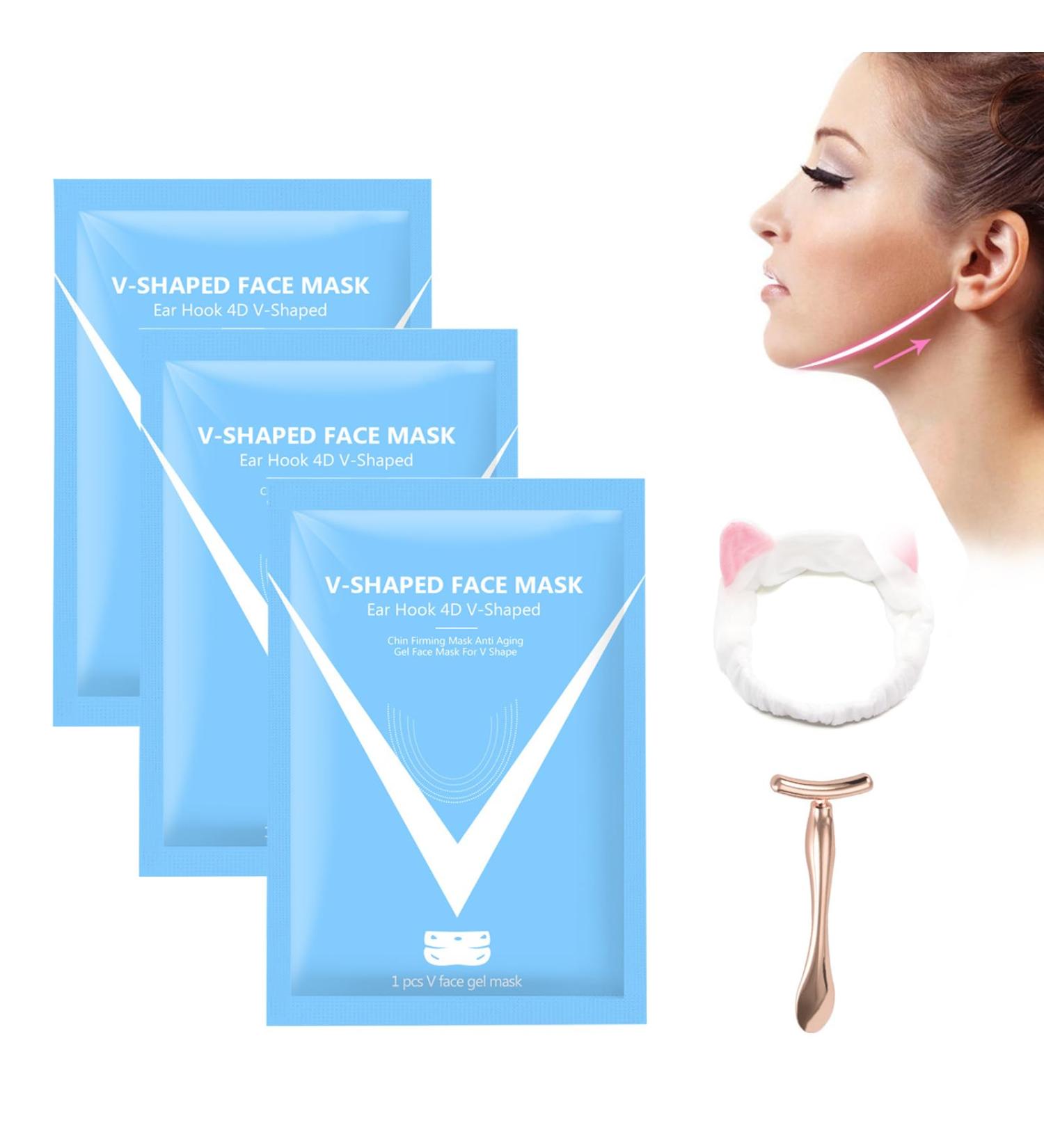 XdealCozyxc Double Chin Mask Lift V Shape Lifting Firming Hydrating Anti-Aging - Buy Online on GoSupps.com