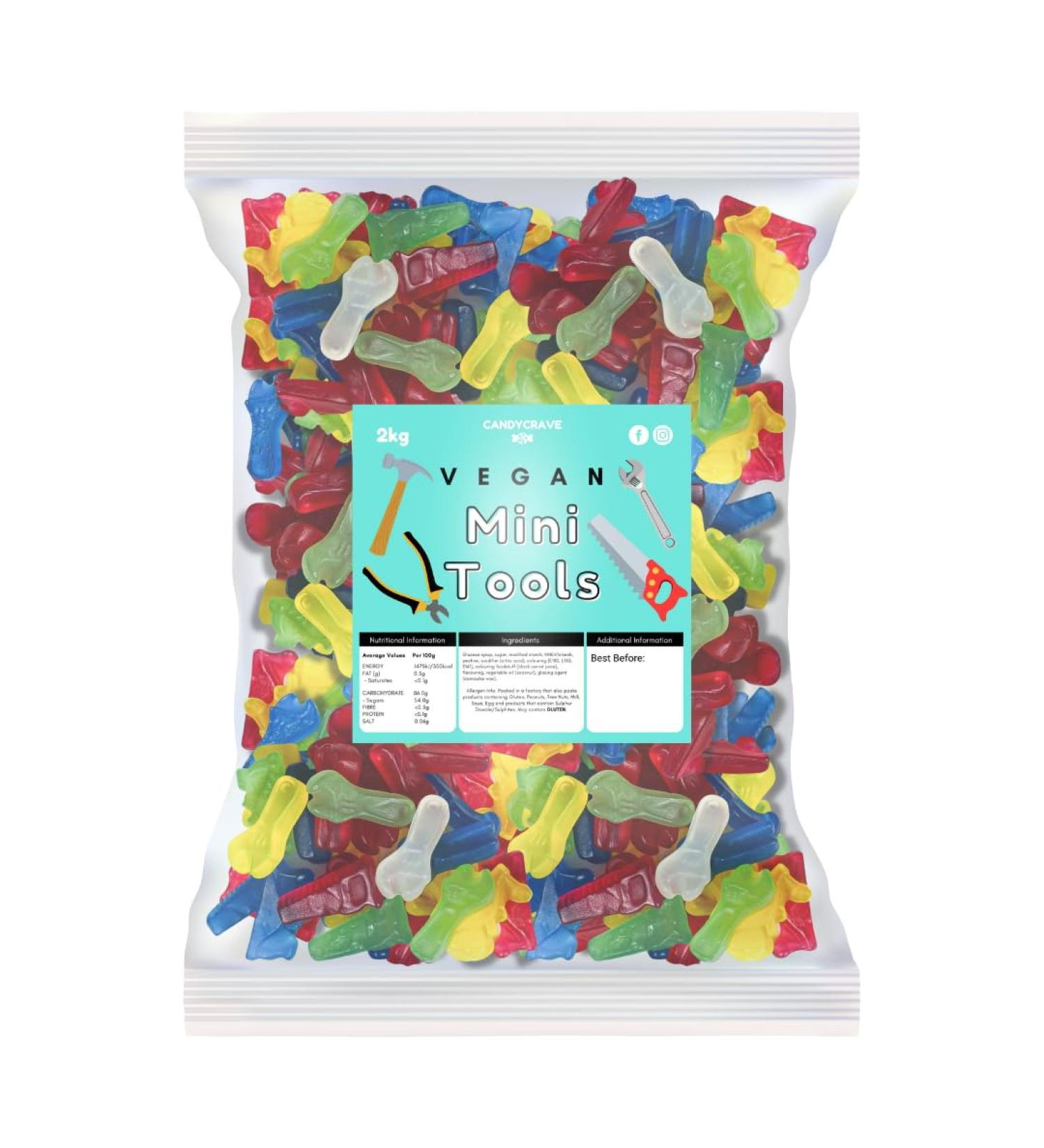 Candycrave - Vegan Mini Tools 2Kg Bulk Bag - Buy Online on GoSupps.com