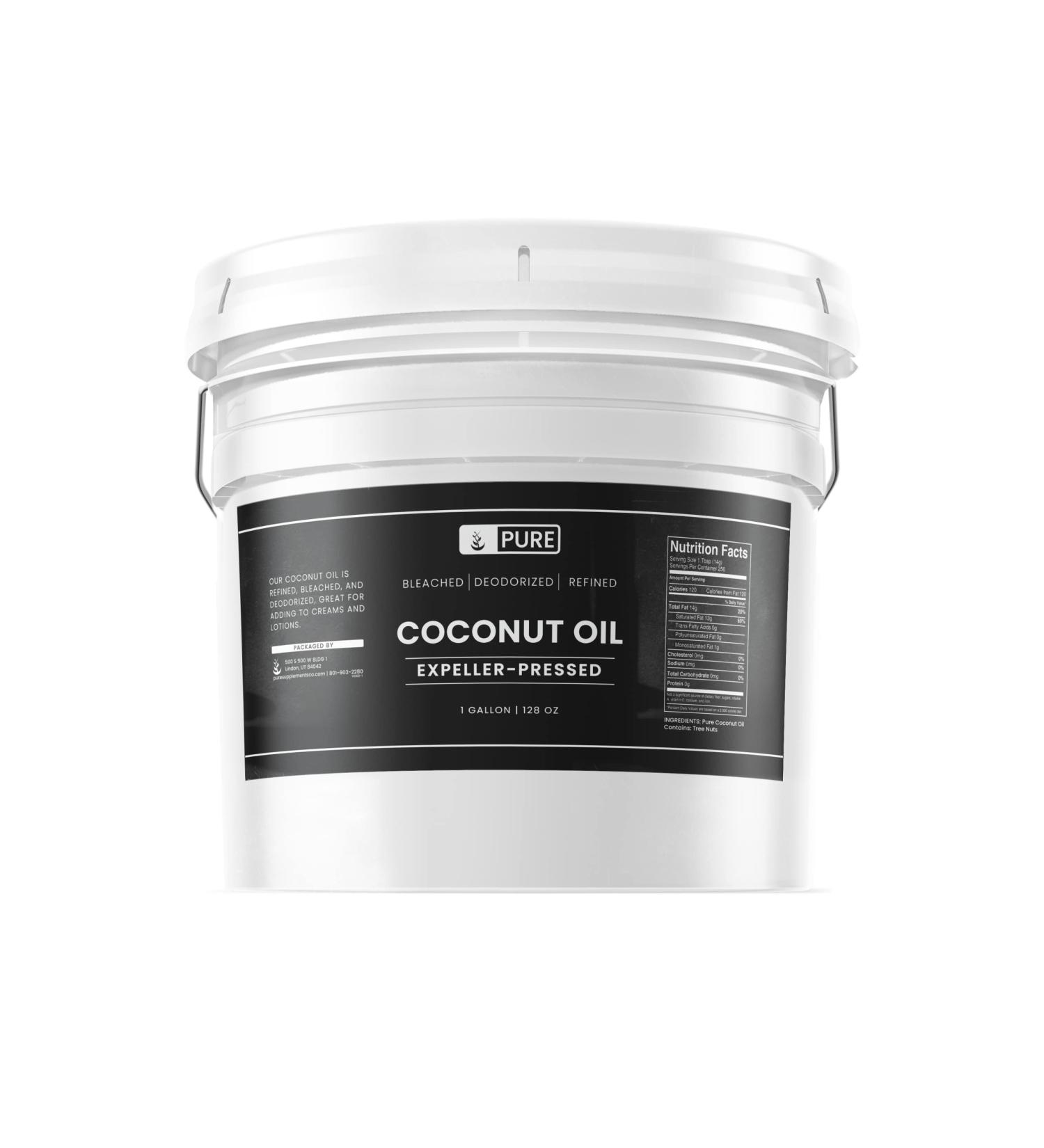 Pure Original Coconut Oil (1 Gallon) - Hexane-Free, Gluten-Free, Non-Hydrogenated - 128 Fl Oz - Buy Online on GoSupps.com