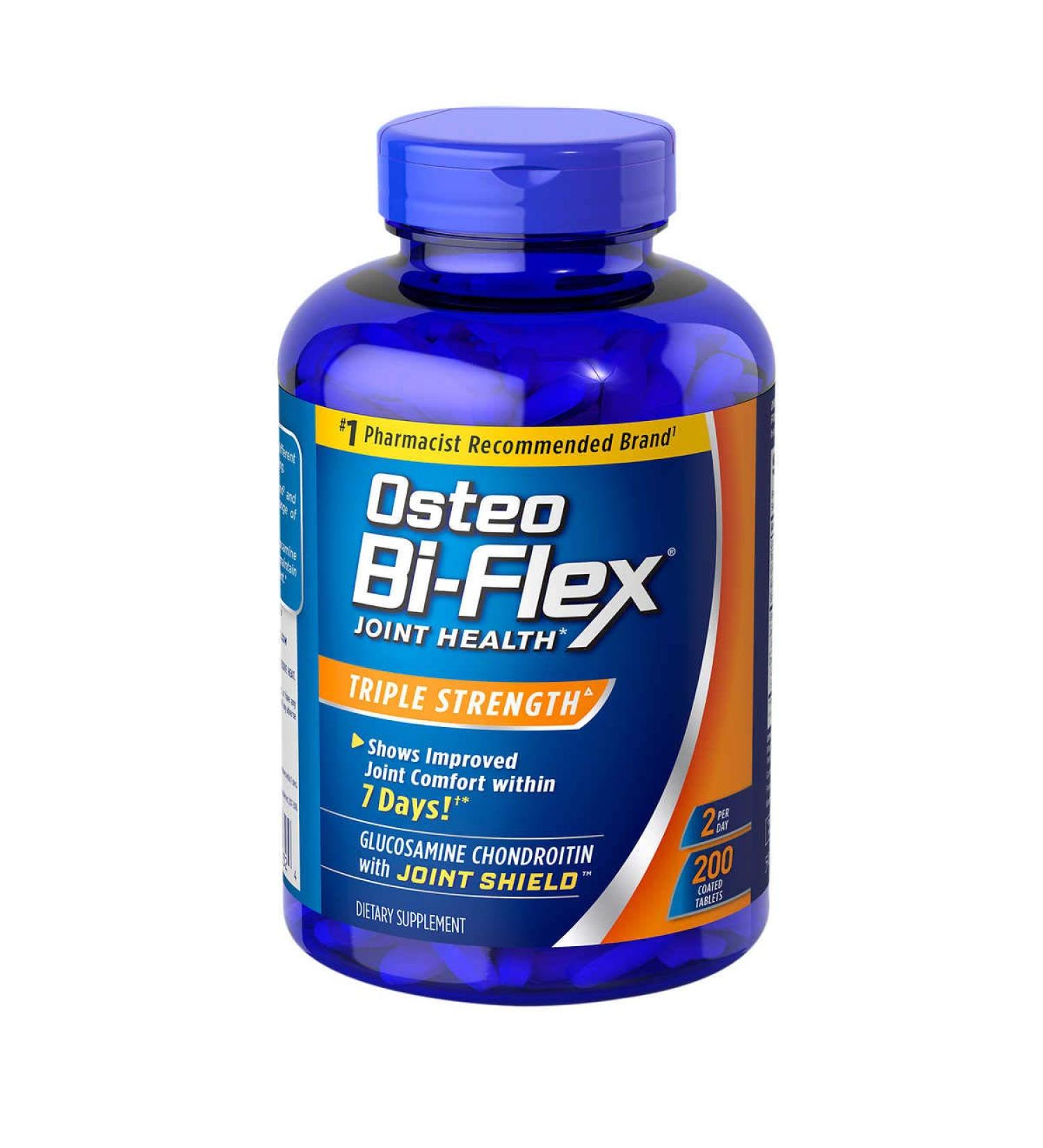 Osteo Bi-Flex Triple Strength Tablets, White, 200 Count (Pack of 2)