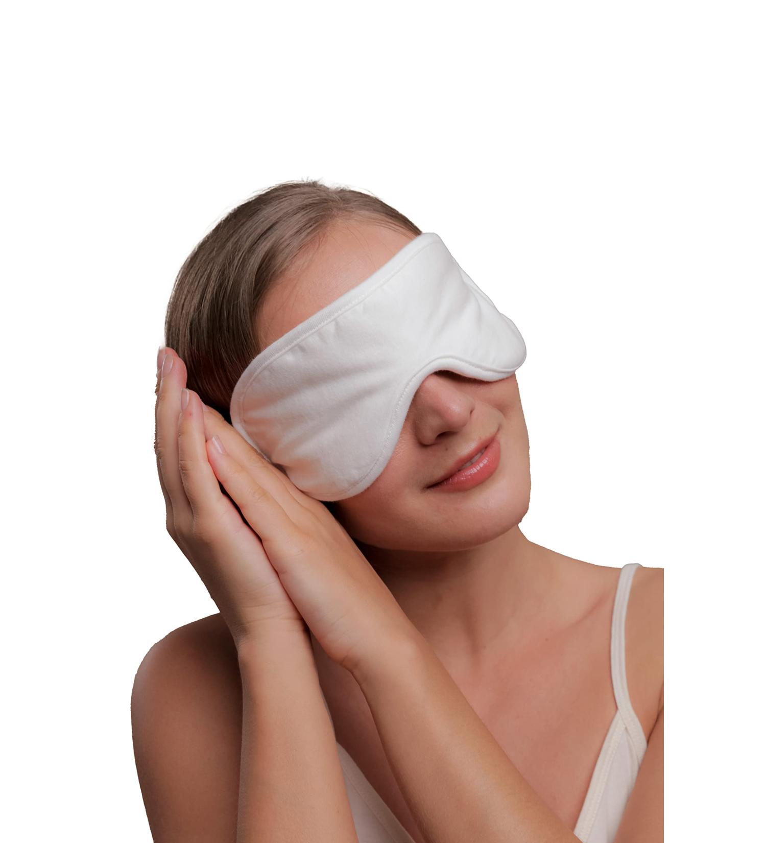 Cottonique Hypoallergenic Sleep Eye Mask - 100% Organic Cotton - Natural, Free Size, 1 Count - Buy Online on GoSupps.com