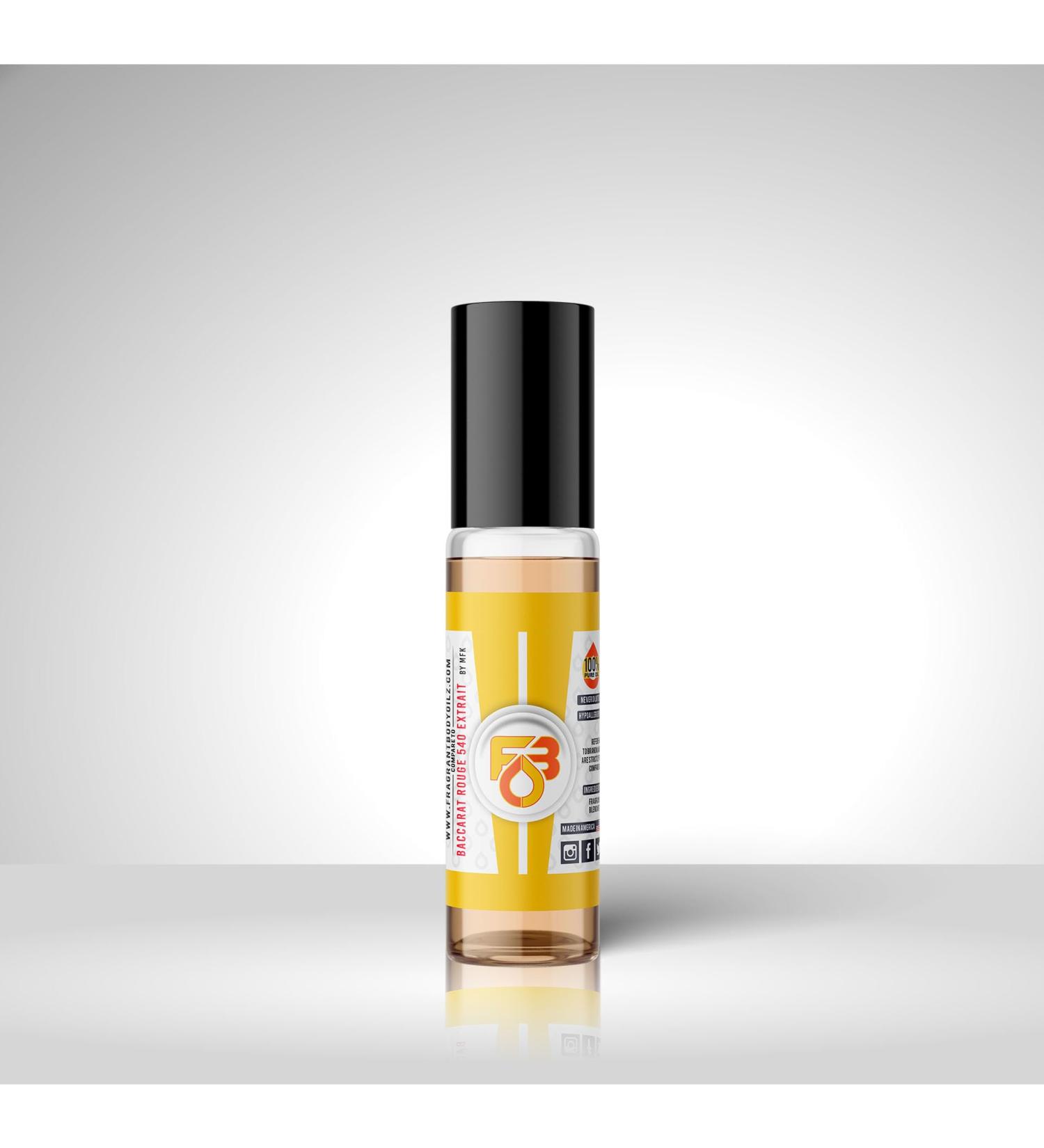 Impression of 540 Baccarat Rouge EXTRAIT Oil 1/3oz Roll On Perfume Cologne Oil 540 Baccarat Rouge EXTRAIT 1 Fl Oz (Pack of 1)