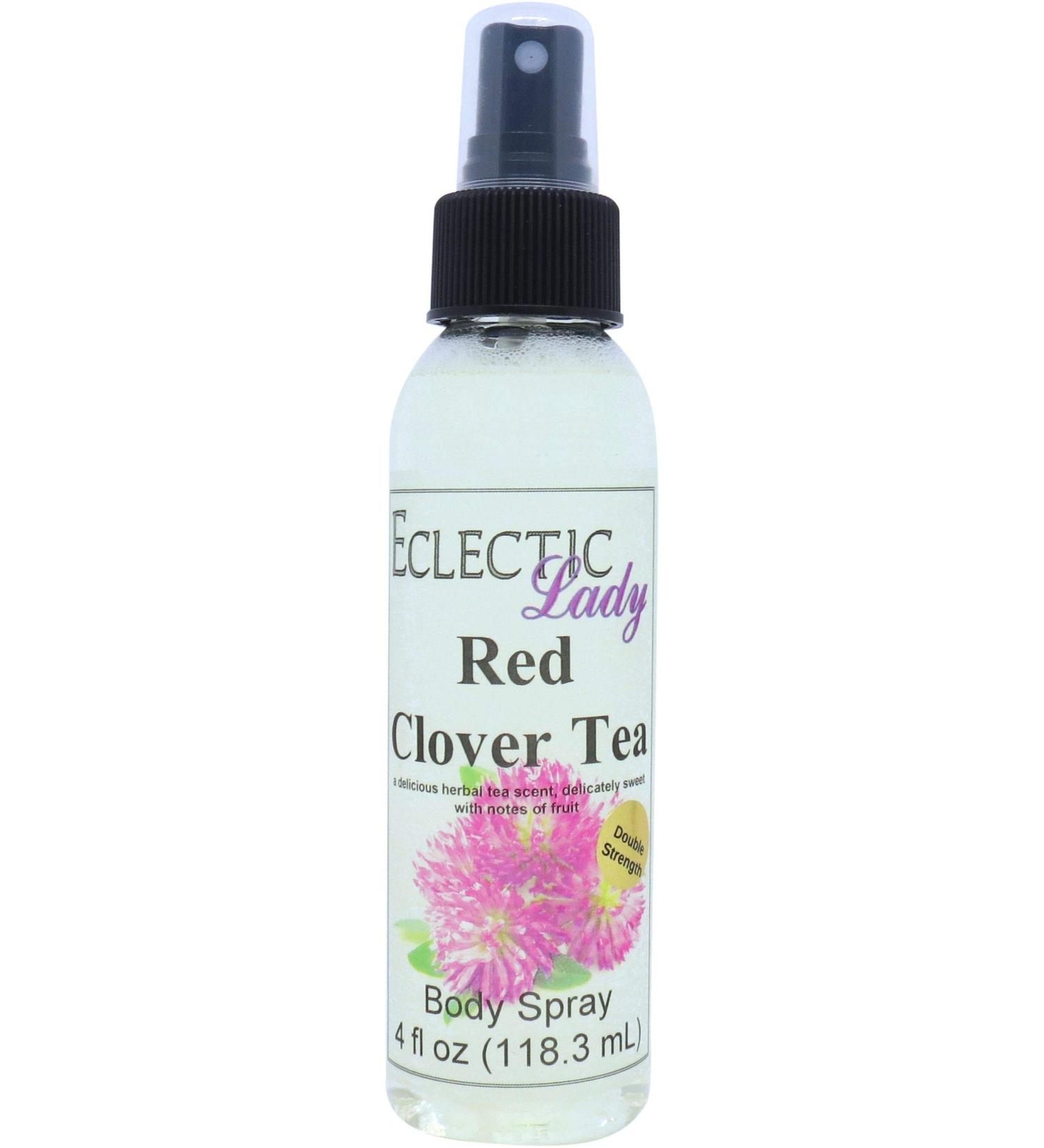 Red Clover Tea Body Spray (Double Strength) 4 ounces Body Mist for Women with Clean Light & Gentle Fragrance Long Lasting Perfume with Comforting Scent for Men & Women Cologne with Soft Subtle 4 Fluid Ounces (Double Strength) - Buy Online on GoSupps.com