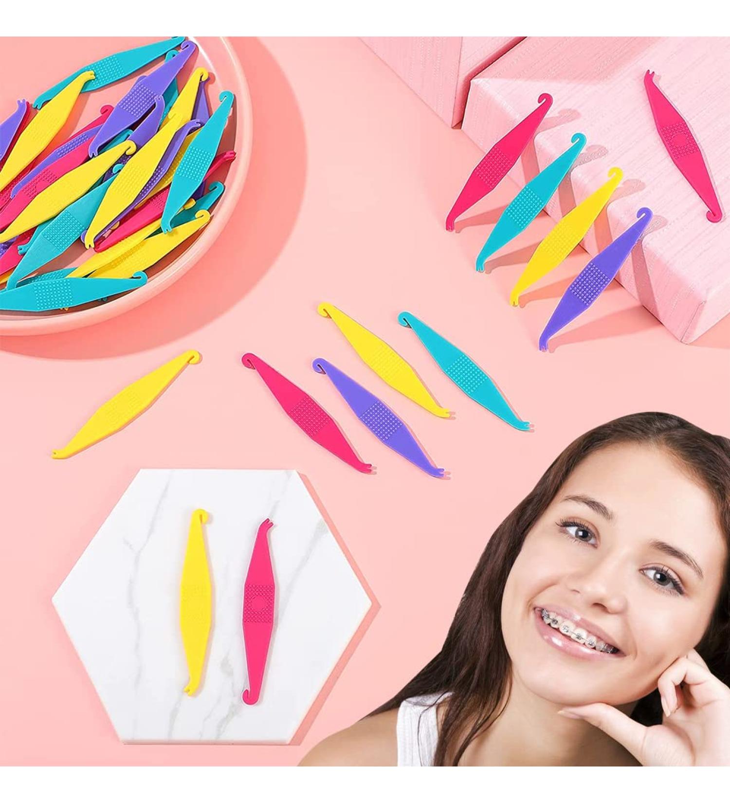 25 Pack Orthodontic Elastic Tools - Plastic Braces Placemakers Rubber Band Removers & Clamps for Easy Dental Care - Buy Online on GoSupps.com