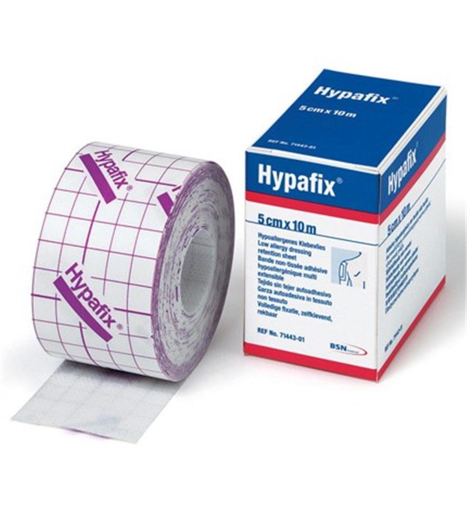 HYPAFIX Adhesive Non-Woven Fabric Dressing Retention Roll 5cmx 10m (x1)