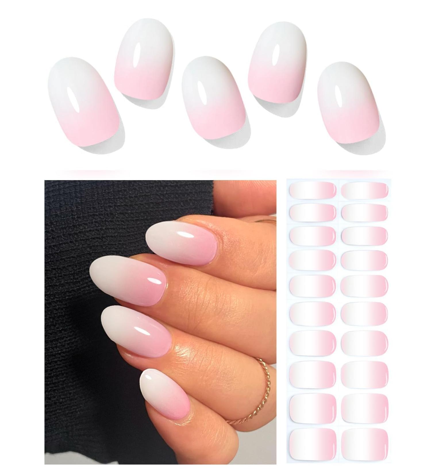  Wahrshei Wahrshei B Set of 26 Semi-Cured Gel Nail Stickers Rose Ombre - Buy Online on GoSupps.com