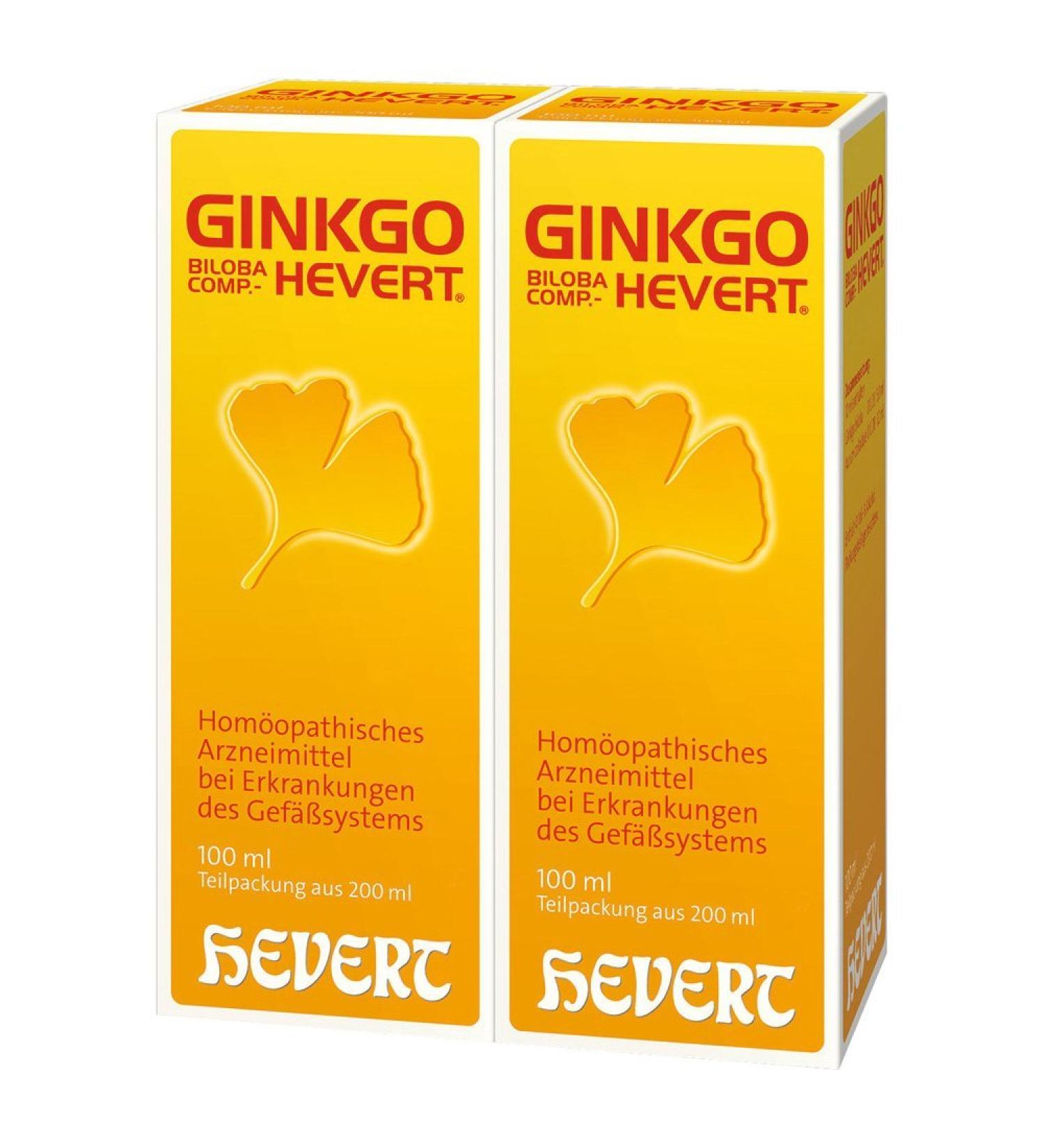 Ginkgo biloba comp. Hevert drops 200 ml solution