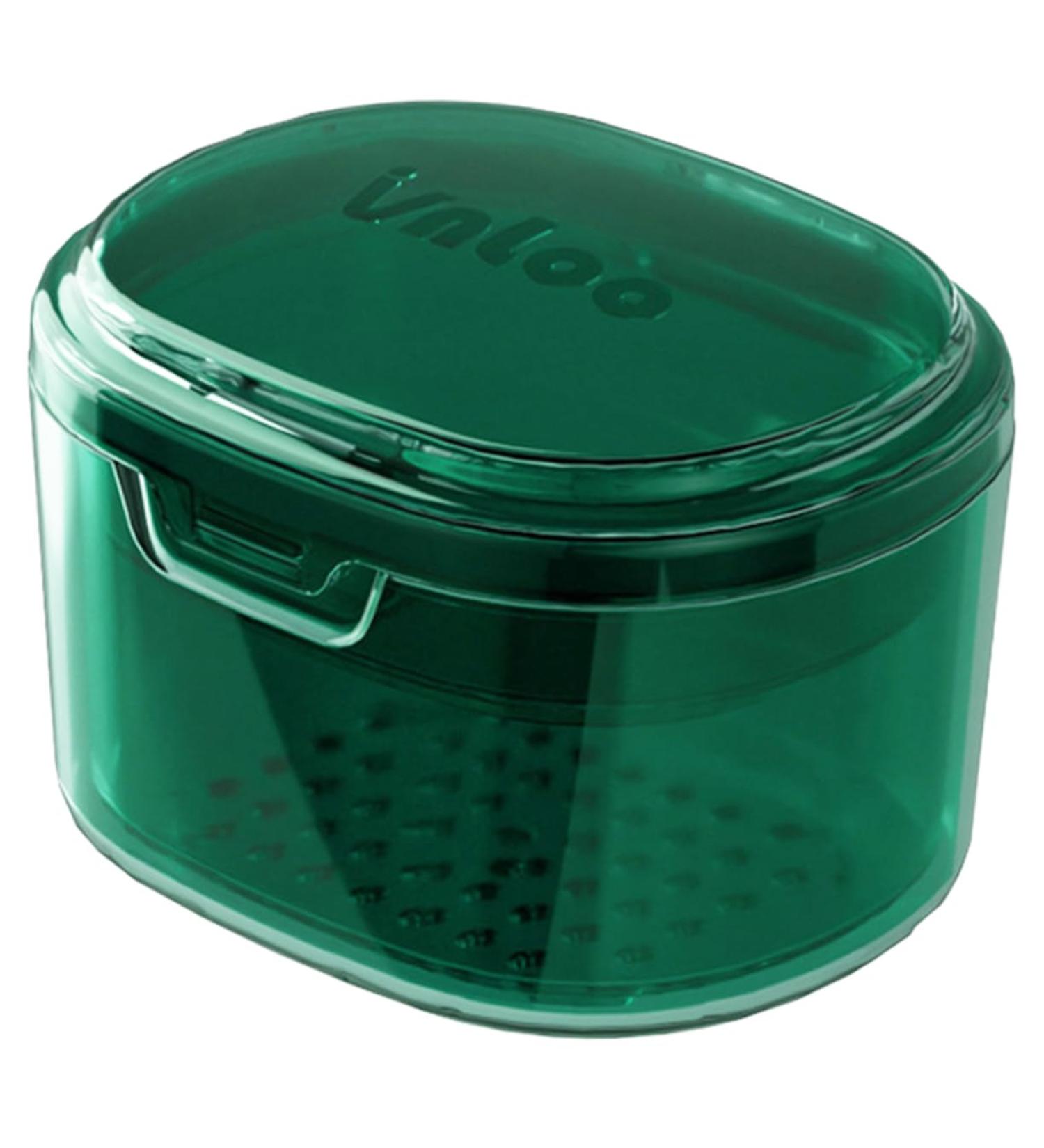 Frcolor Retainer Storage Box - Reusable Teeth Container for Prosthesis Travel-Friendly Crystal Bowl Case for False Teeth - Buy Online on GoSupps.com