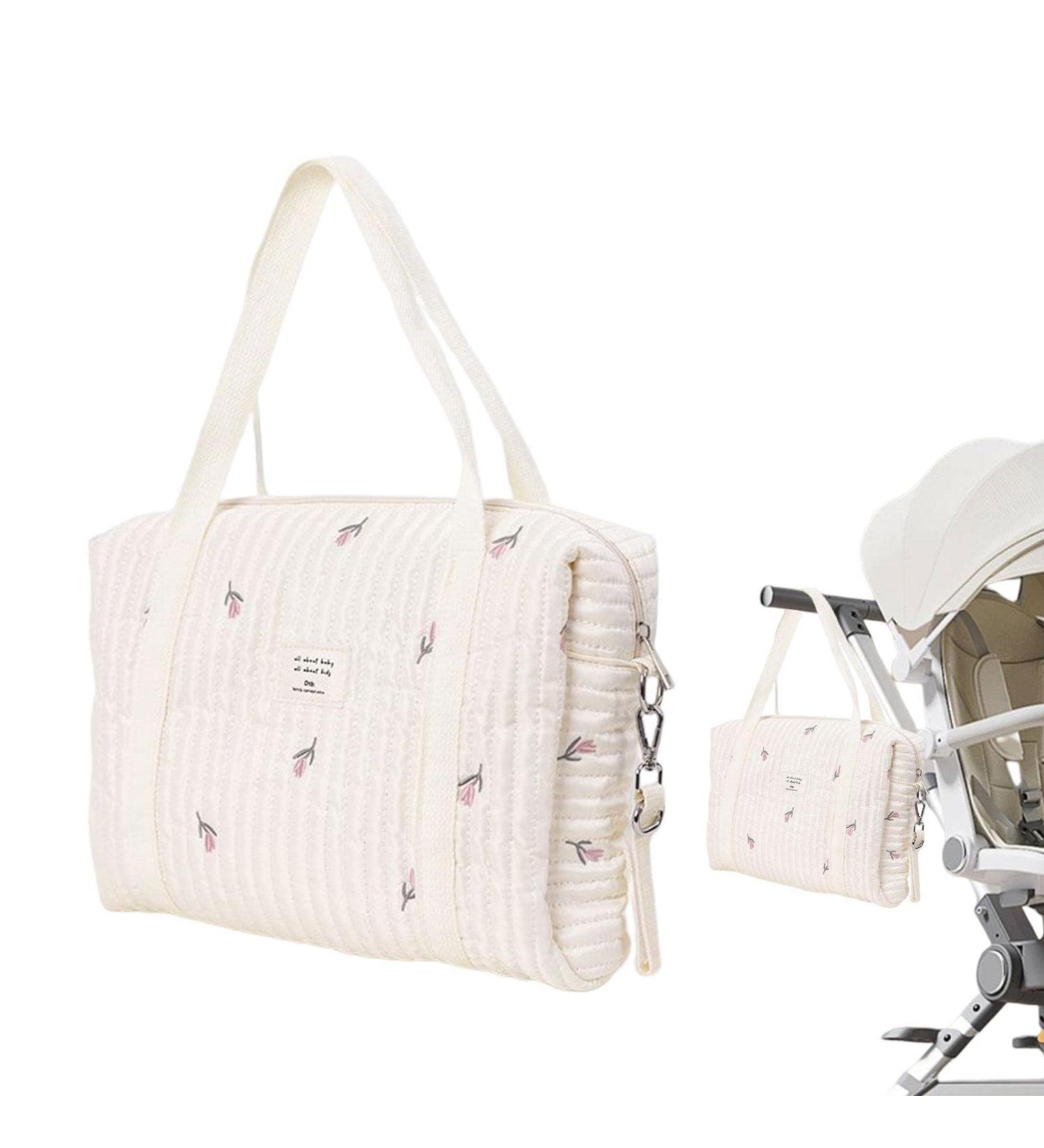 Shop Moxeupon Embroidery Baby Wrap Pocket - Multifunctional Portable Stroller & Large Capacity Cotton Diaper Bag - Buy Online on GoSupps.com